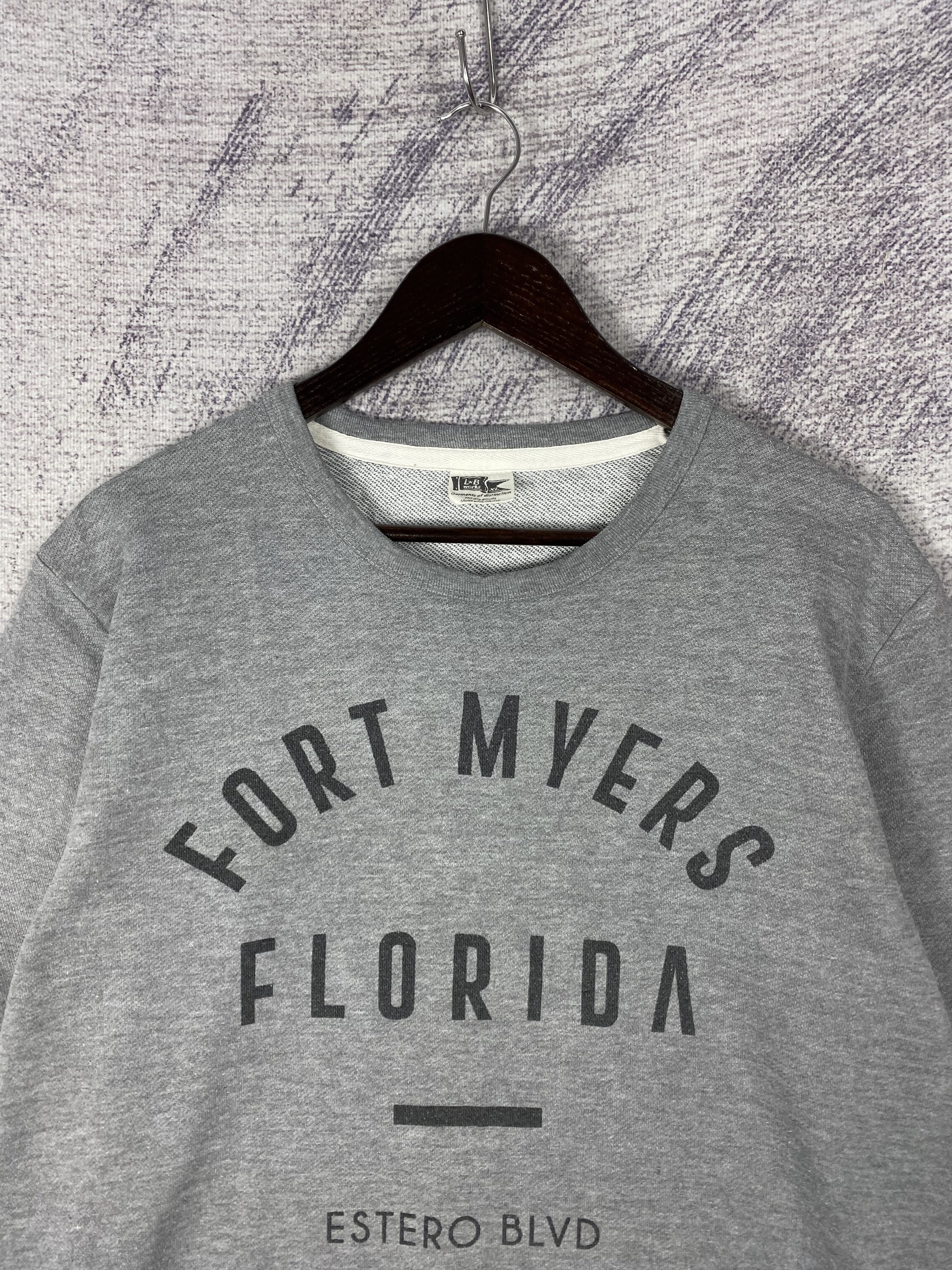 Vintage Fort Myers Florida Crewneck Long Sleeve Sweatshirts