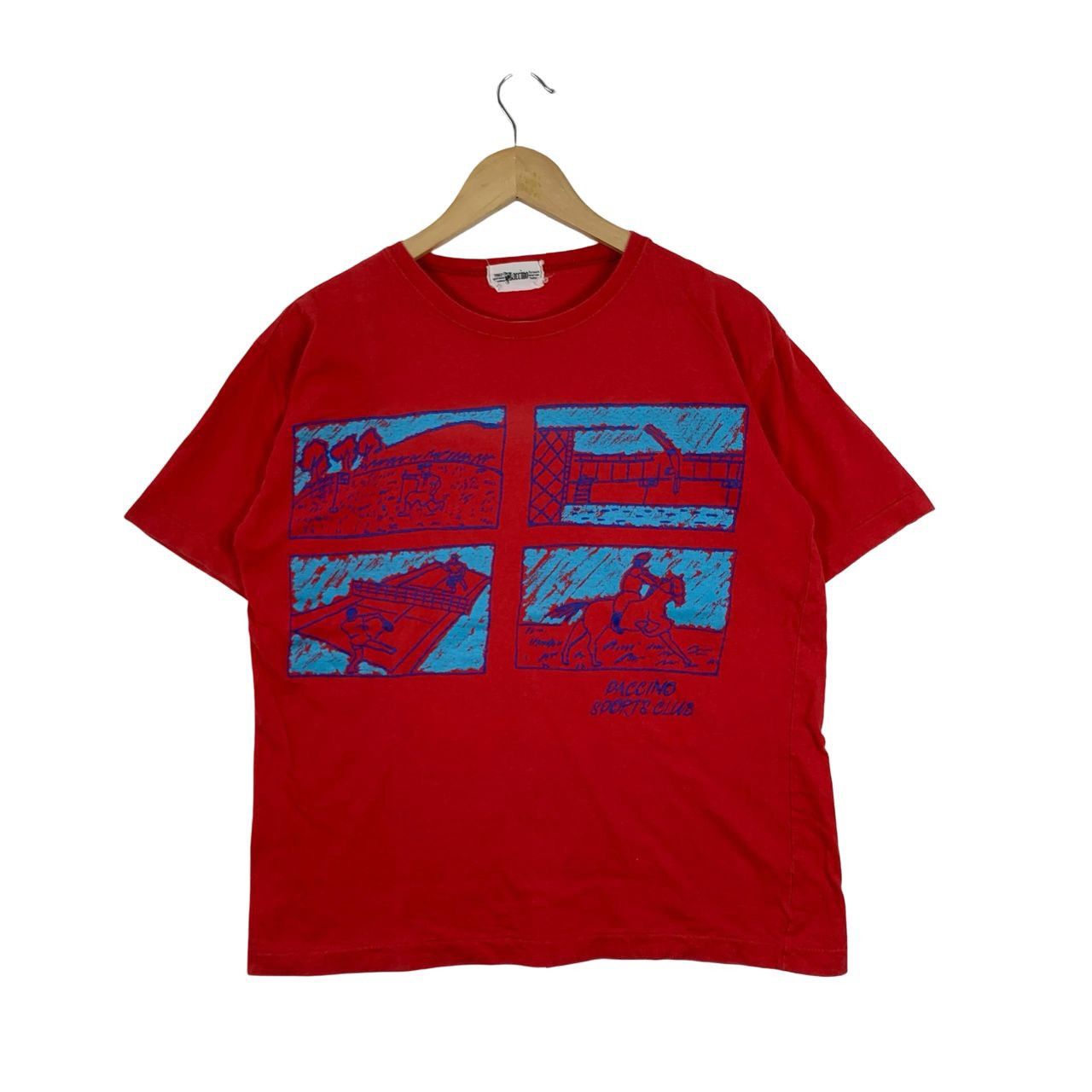 Vintage Vintage 1982 PACCINO SPORTS CLUB Japanese Brand Tshirt Size US M / EU 48-50 / 2 - 1 Thumbnail