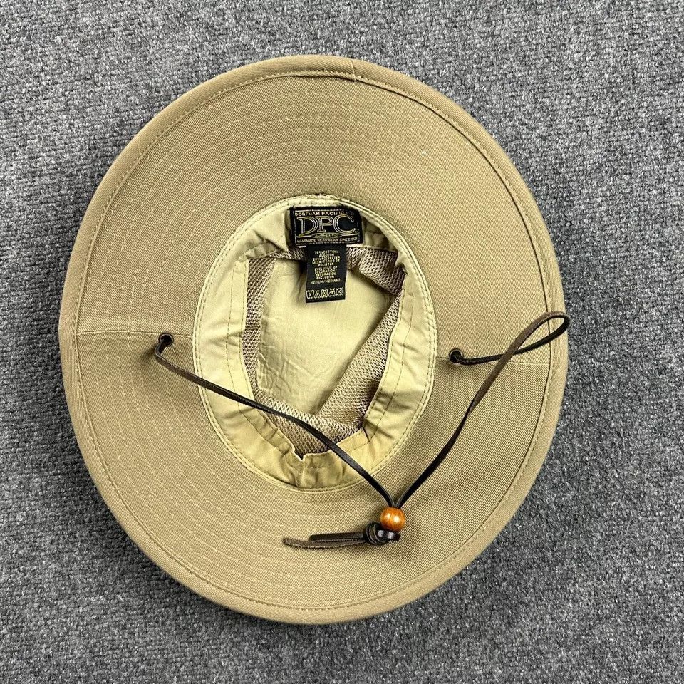 Other Dorfman Pacific Co Safari Hat Mens Medium Beige Bucket Size ONE SIZE - 5 Thumbnail