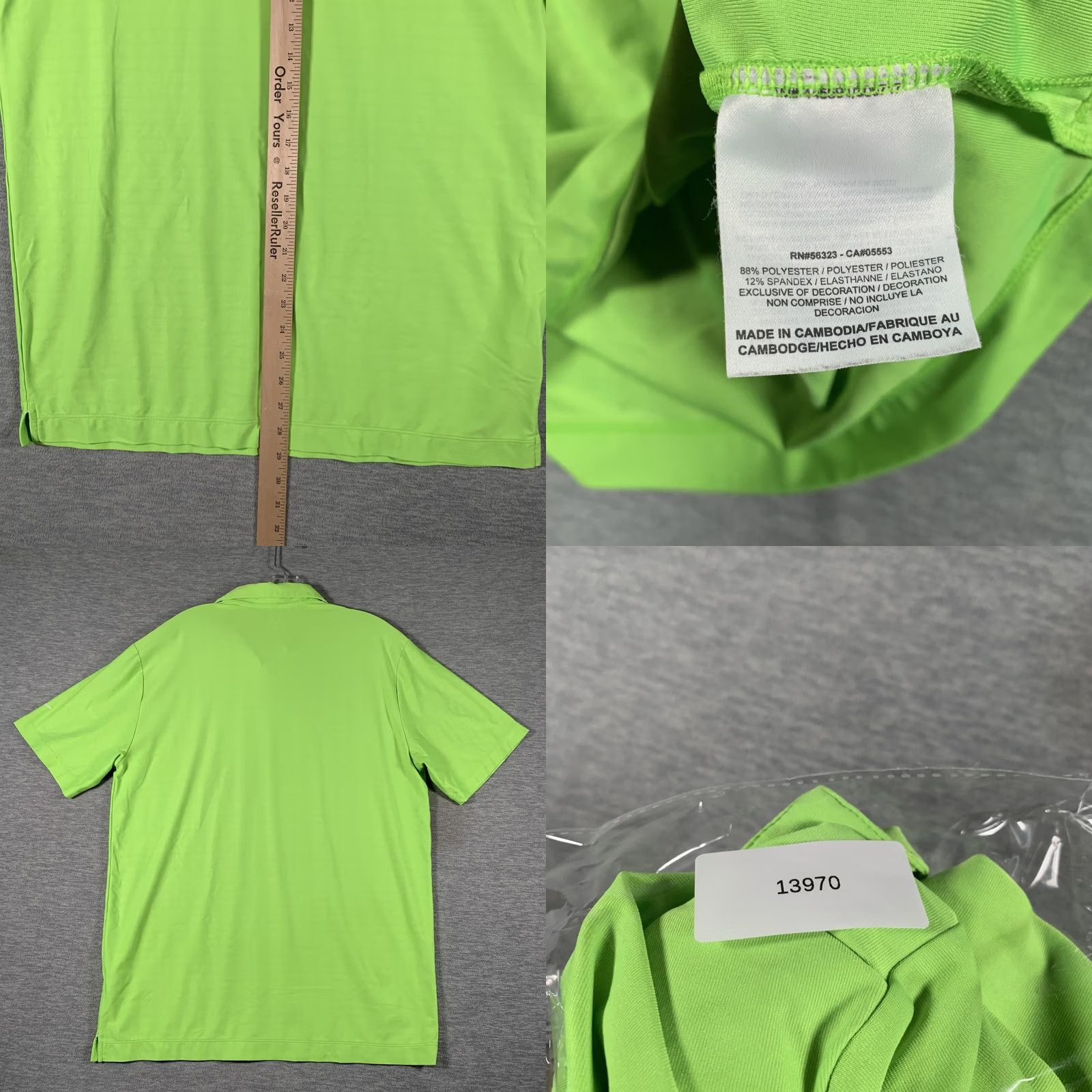 Nike Nike Golf Polo Shirt Mens Medium Green Dri-FIT Tour Performance Golf Stretch Size US M / EU 48-50 / 2 - 8 Thumbnail