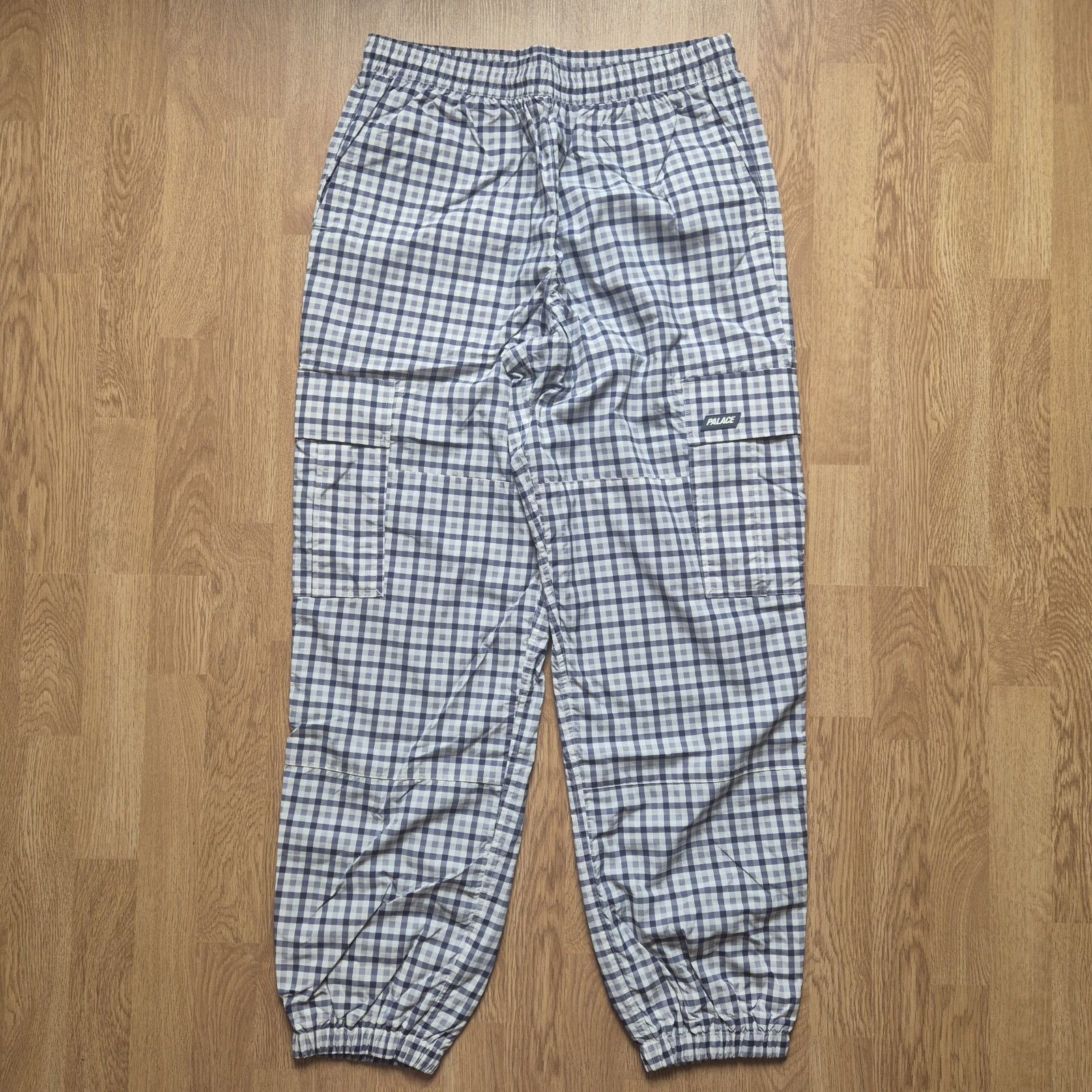 Palace Palace Lighter Shell Cargo Blue Check Large Brand New SS24 Size US 34 / EU 50 - 2 Thumbnail