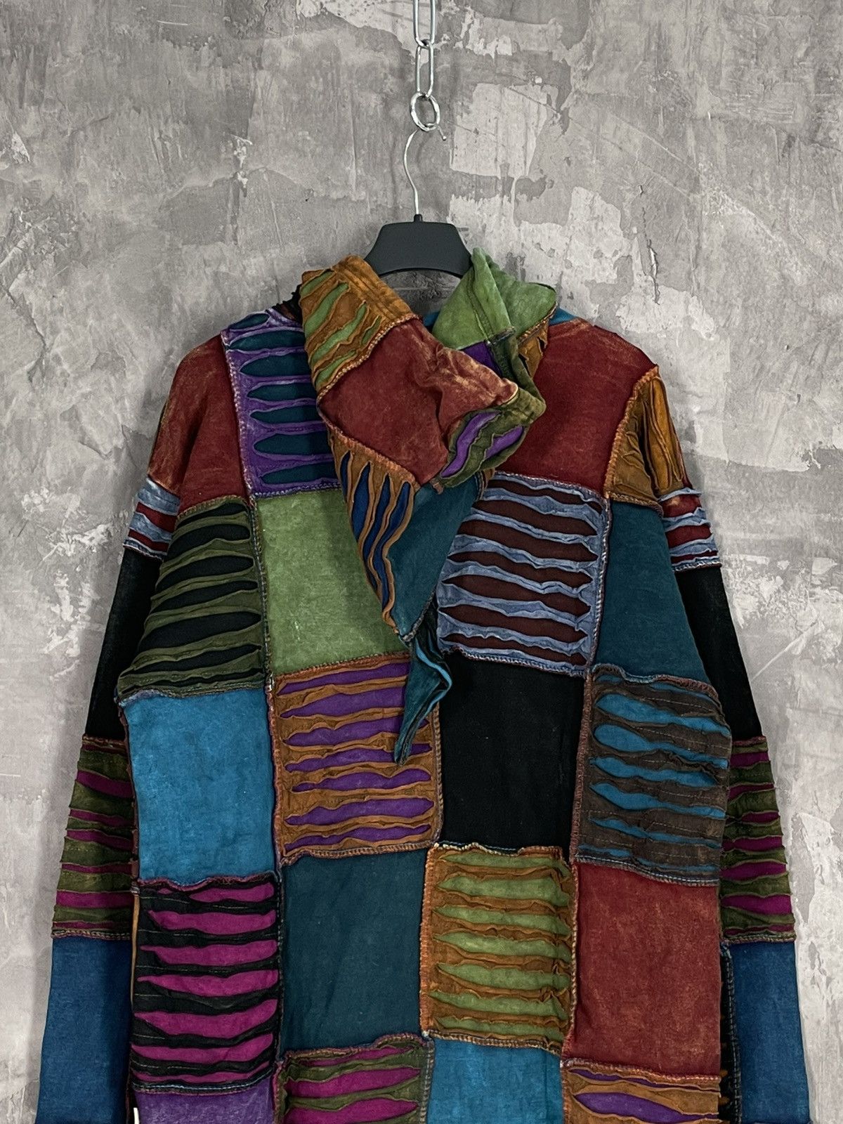 Japanese Brand Y2K Nepal Fantasy Zip Up Hoodie Patchwork vintage 90s native Size M / US 6-8 / IT 42-44 - 9 Thumbnail
