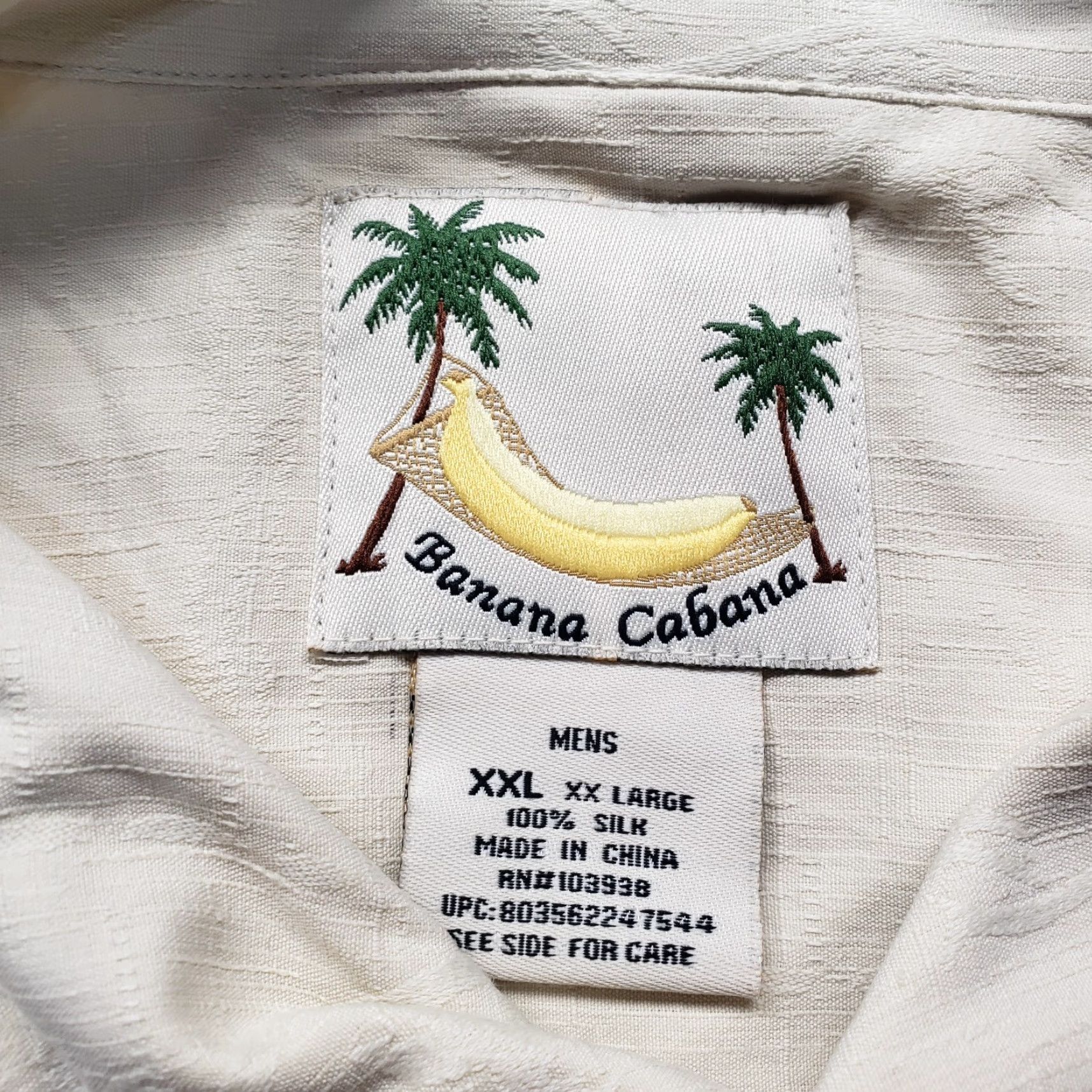 Vintage Banana Cabana Button Up Shirt Short Sleeve Adult Mens 2XL XXL Tan Brown Silk Geometric Pattern Casual Vintage: No - (no extra info) Size US XXL / EU 58 / 5 - 3 Thumbnail