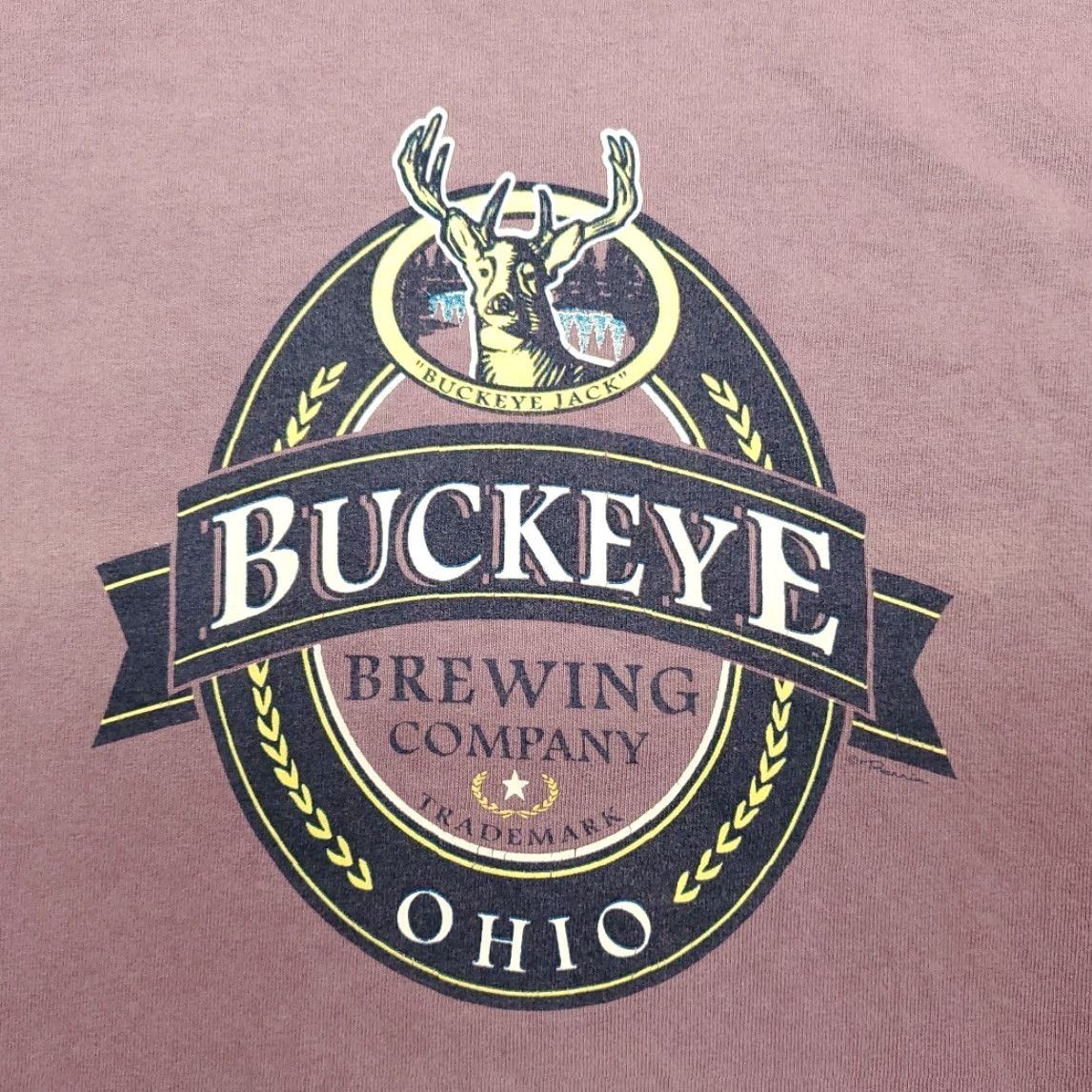 Vintage VINTAGE Buckeye Brewing Shirt Mens M Purple Jack Ohio Beer Crewneck TEE 90s Mens Size US M / EU 48-50 / 2 - 2 Thumbnail