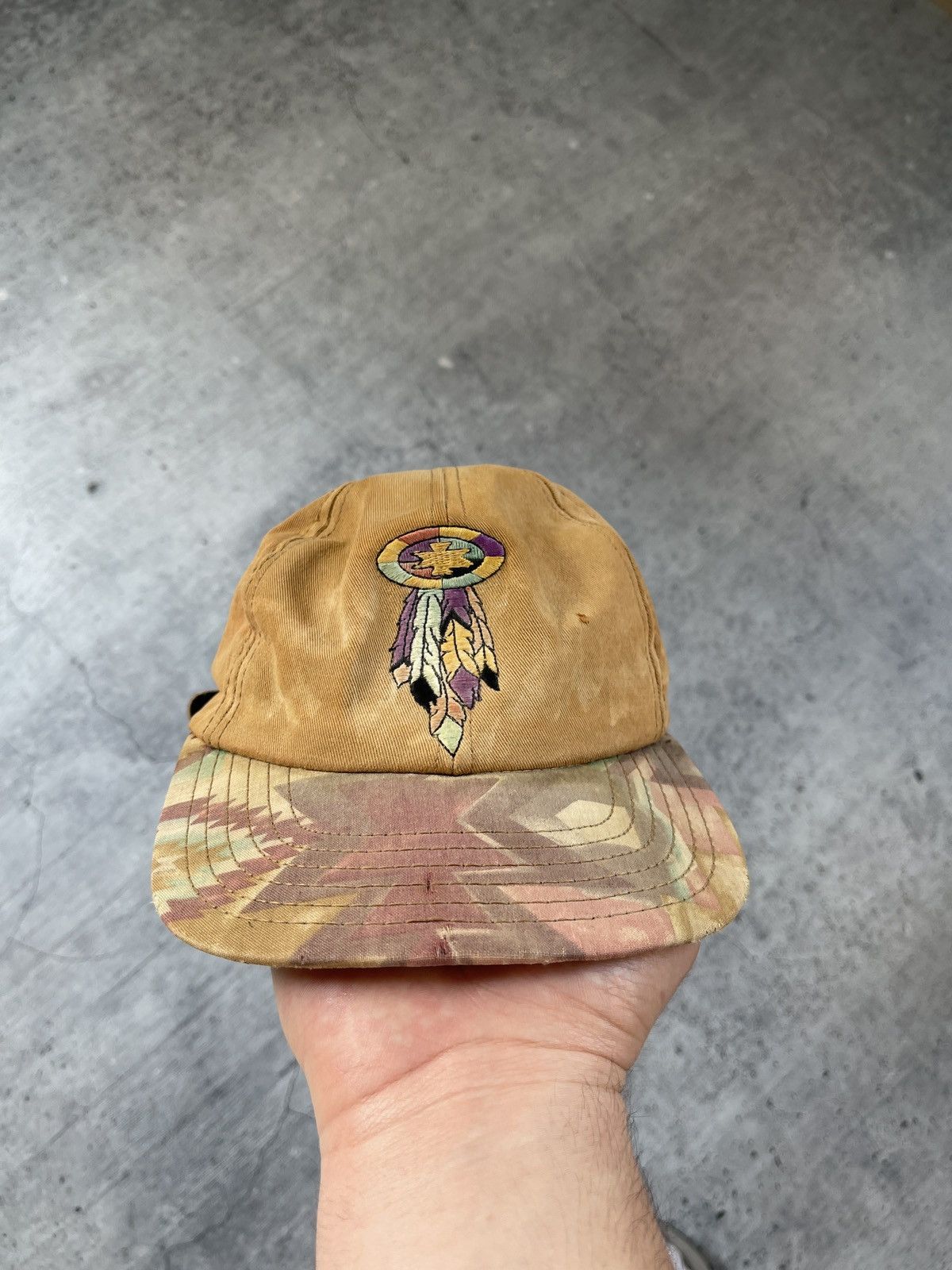 Japanese Brand × Vintage Vintage Hippie Kapital Destroyed cap Y2K drill Size ONE SIZE - 2 Thumbnail