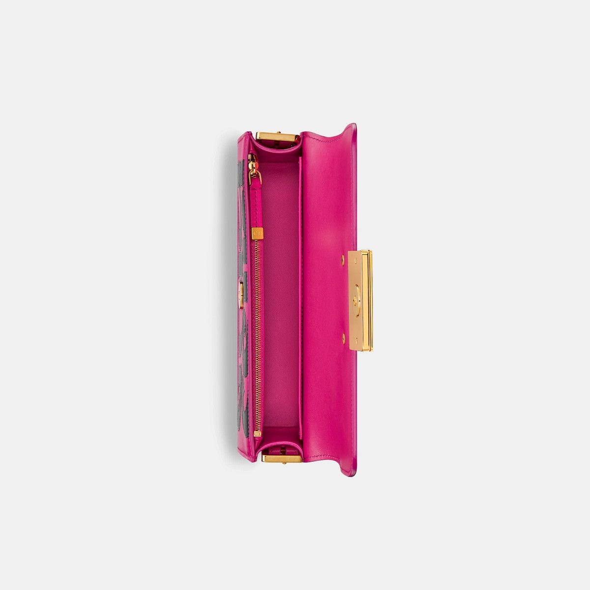 Dior o1bcso1str0226 Size:OS/Miss Dior Flap Bag in Pink/Black Size ONE SIZE - 3 Thumbnail