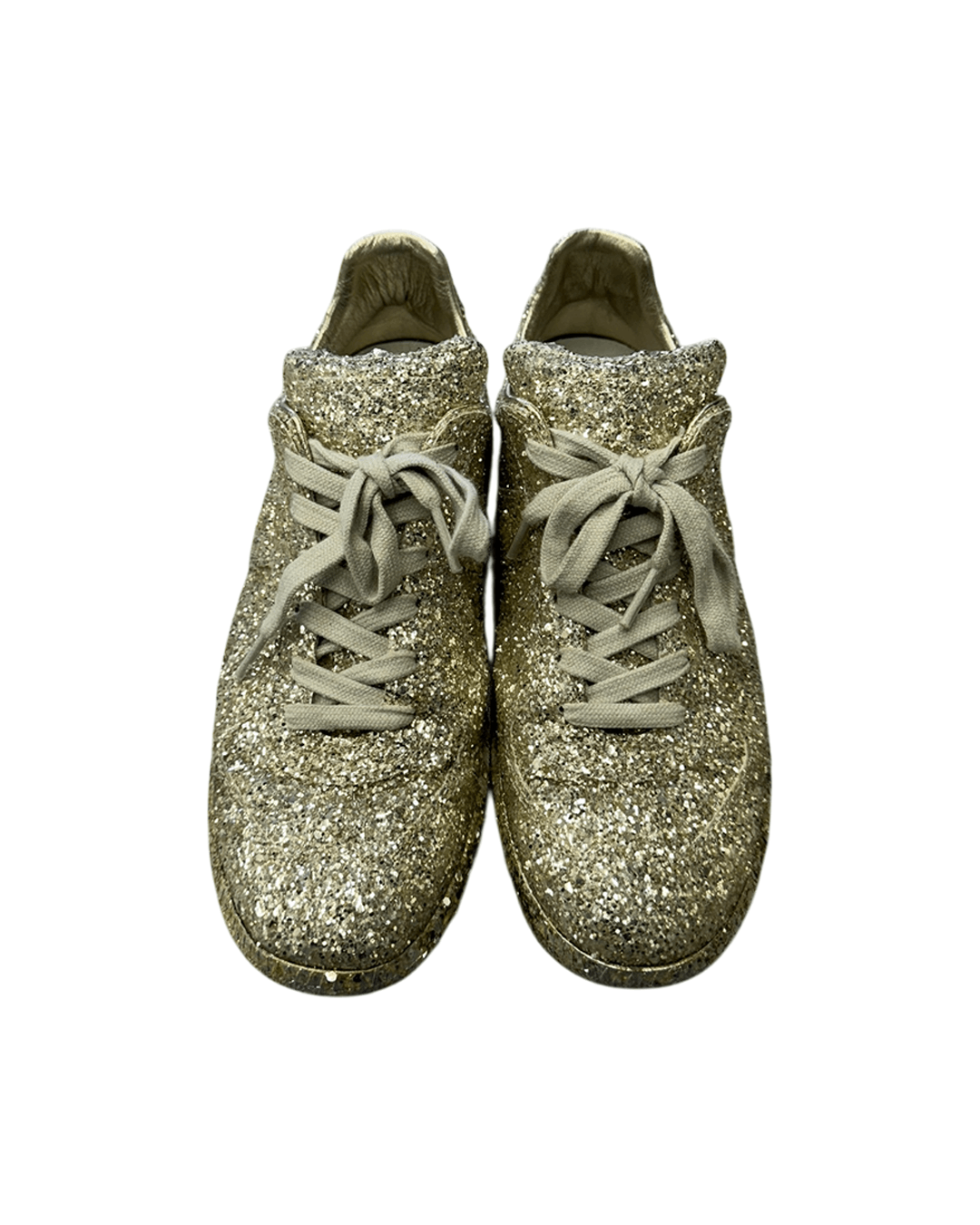 Maison Margiela Maison Margiela SS18 No.22 Silver Glitter Sneakers Size US 7 / IT 37 - 4 Thumbnail