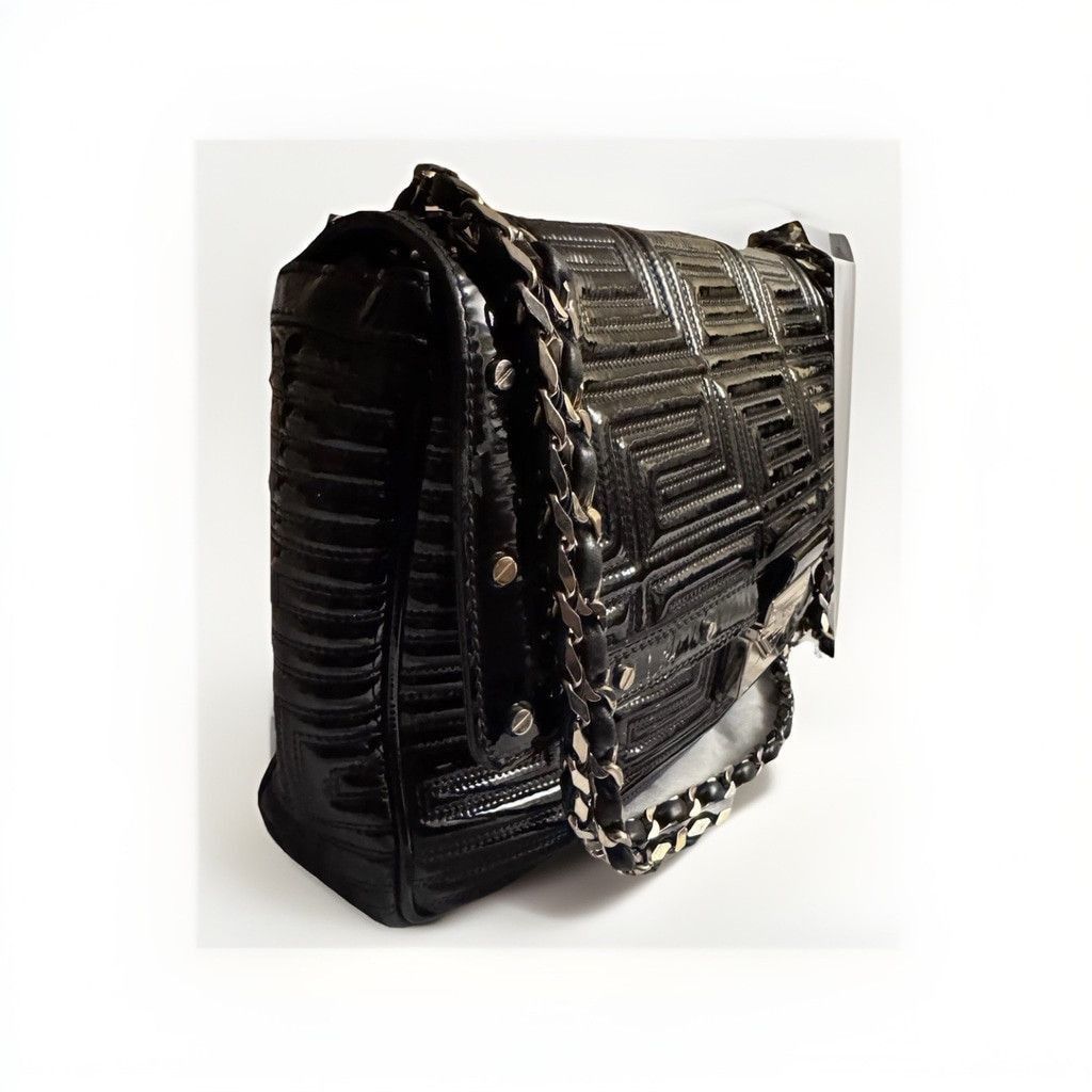 Versace Gianni Versace Couture Quilted Patent Leather Shoulder Bag Size ONE SIZE - 23 Thumbnail