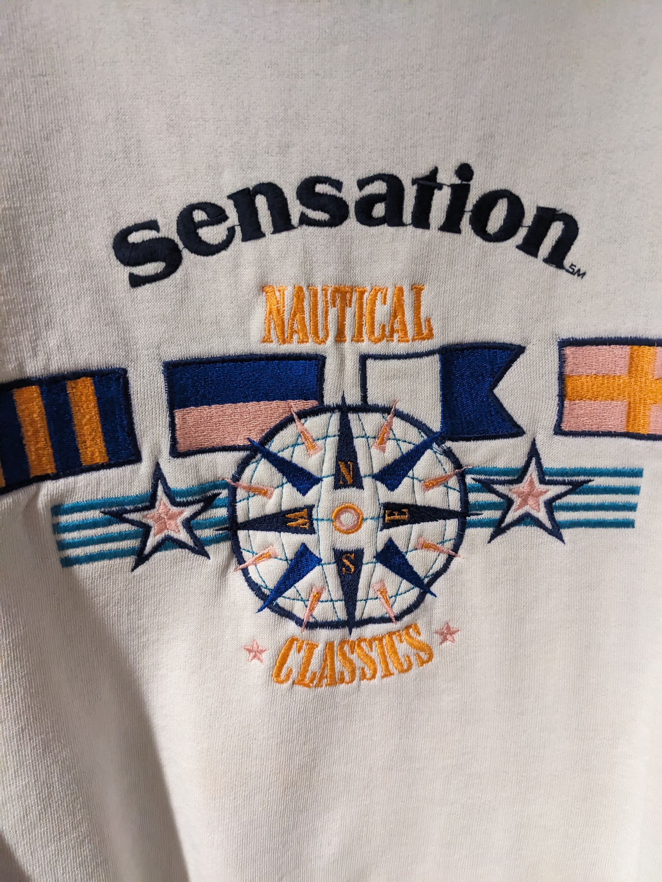 Vintage Vintage 90s Sensation Nautical Classics Large Sweatshirt Size US L / EU 52-54 / 3 - 2 Thumbnail