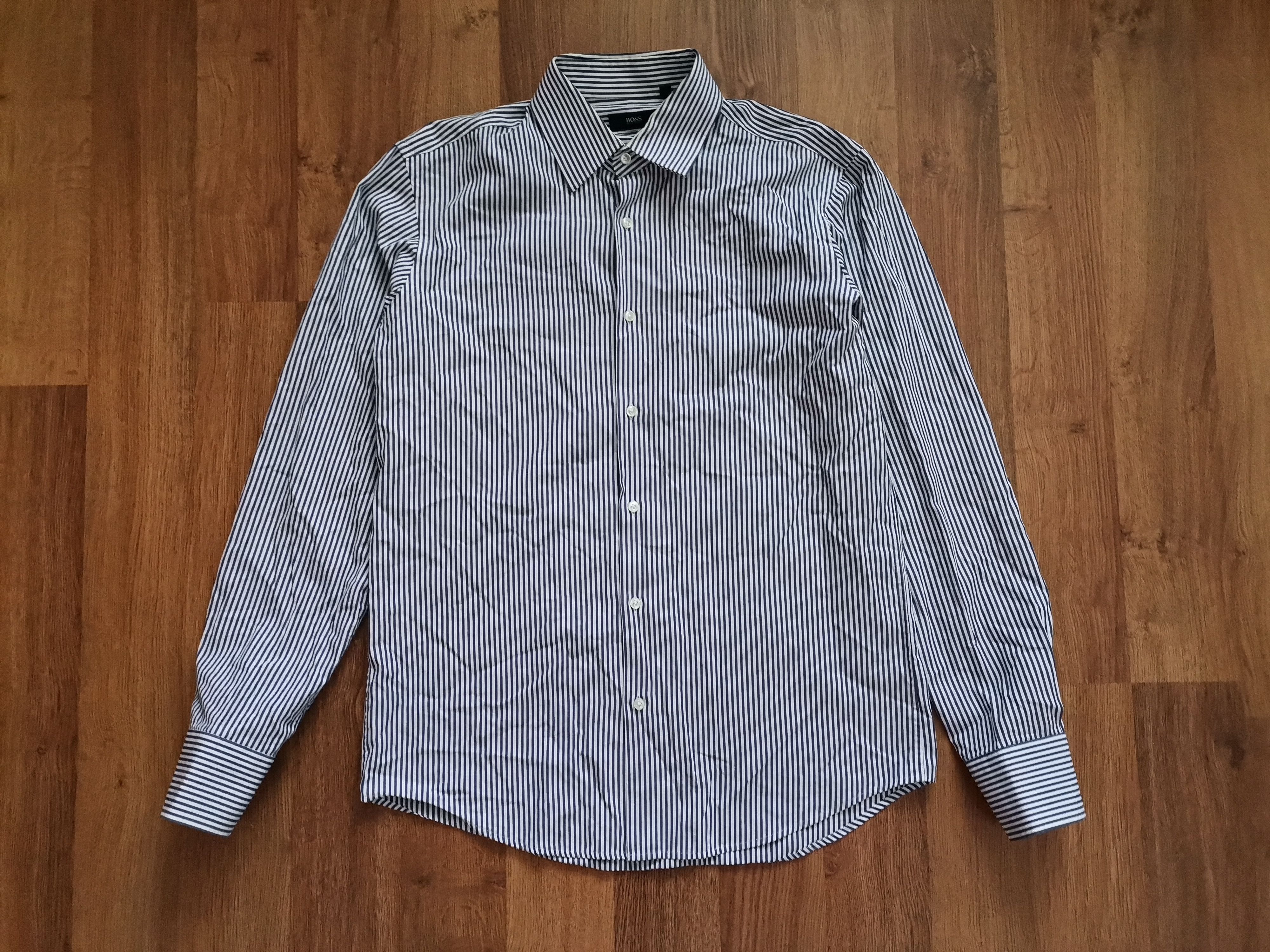 Hugo Boss Hugo Boss Striped Shirt Size US M / EU 48-50 / 2 - 1 Thumbnail