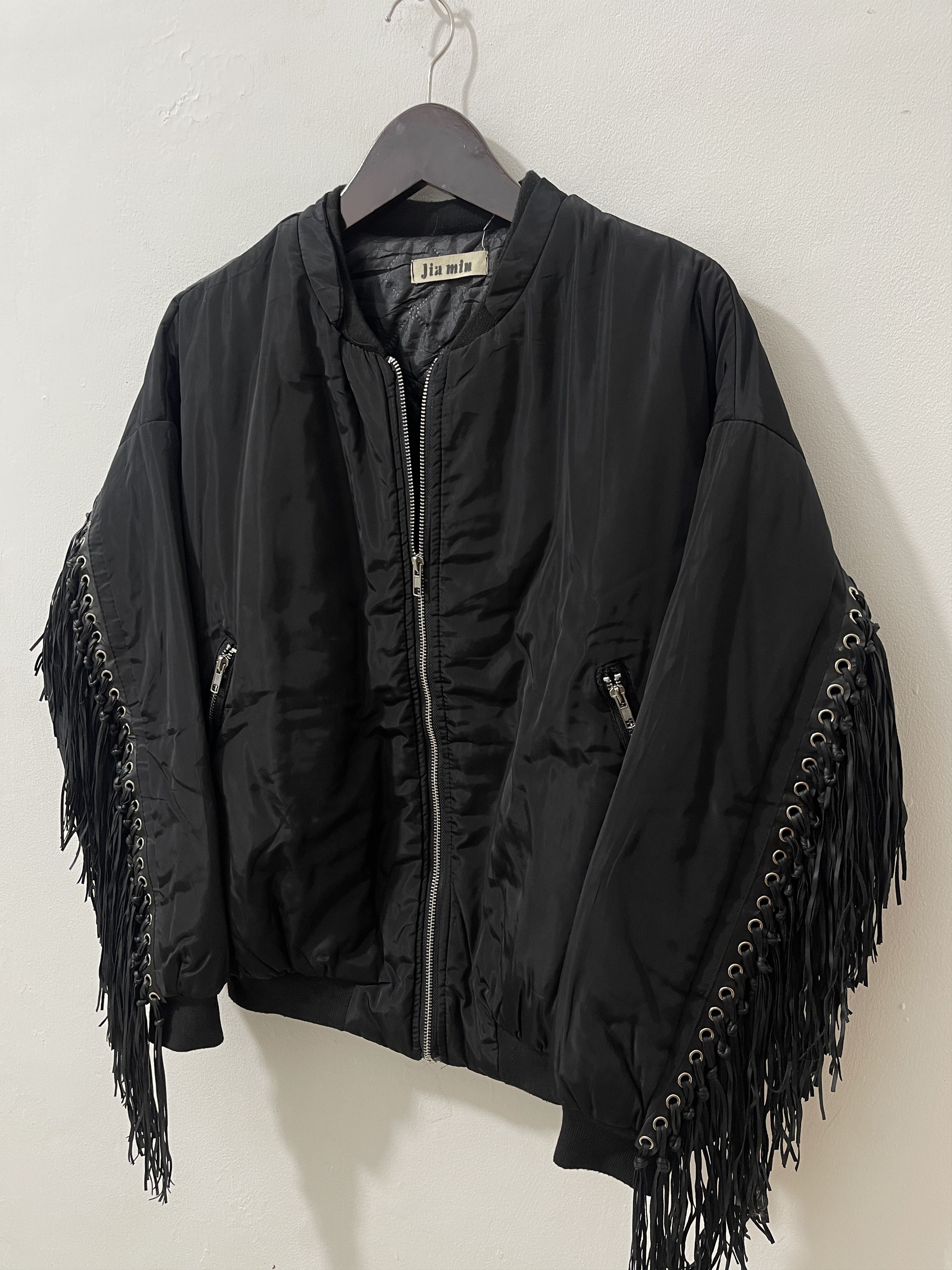 Japanese Brand Vintage Japan Design Unknwn Fringe Bomber Jacket Size US XL / EU 56 / 4 - 2 Thumbnail