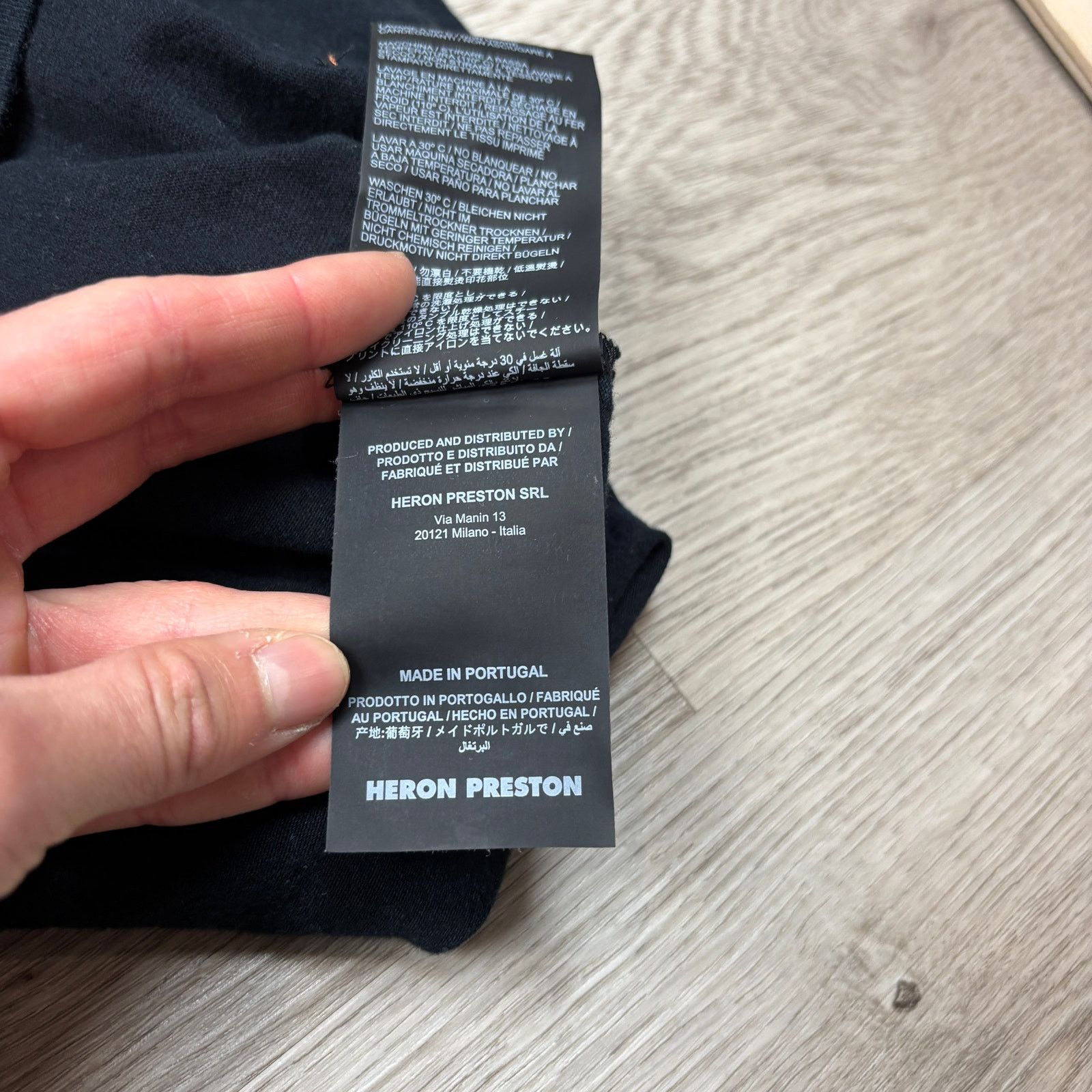 Heron Preston Heron Preston Black Metal Worker SS19 Tee Shirt Men's XL Size US XL / EU 56 / 4 - 8 Thumbnail