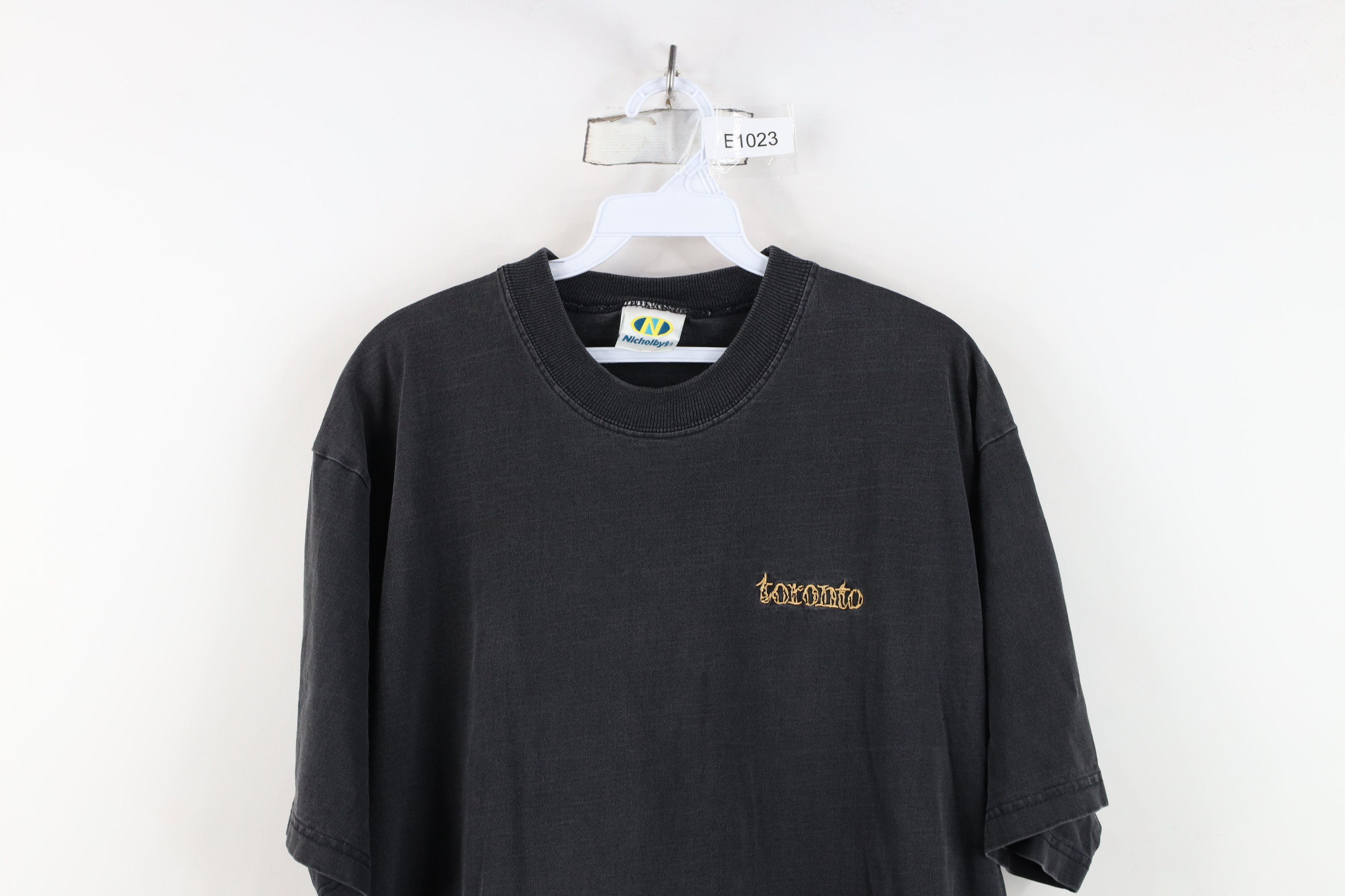 Vintage Vintage 90s Streetwear Baggy Heavyweight T-Shirt Black Size US L / EU 52-54 / 3 - 2 Thumbnail