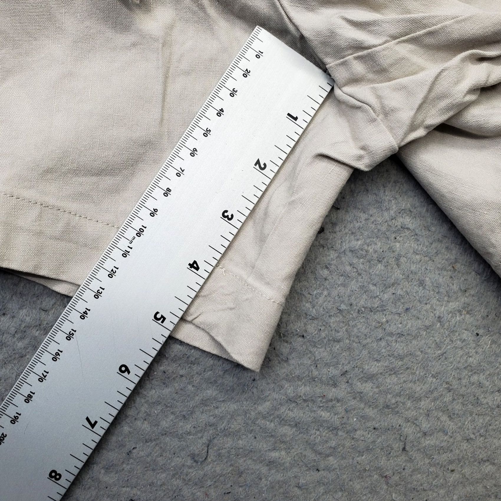 Vintage INC International Concepts Shorts Womens XL Tan Regular Tie Waist Mid Rise Linen Paperbag Shorts XL Tan Womens Size XL Adults Size 40" / US 18 - 5 Thumbnail