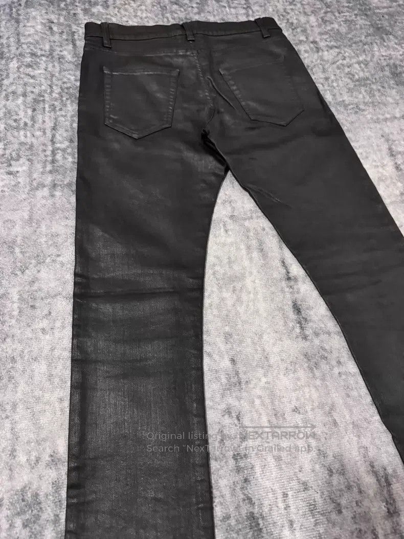 Saint Laurent Paris Saint Laurent Paris Black Vinyl Coated Wax Finished Basic Size US 28 / EU 44 - 4 Thumbnail