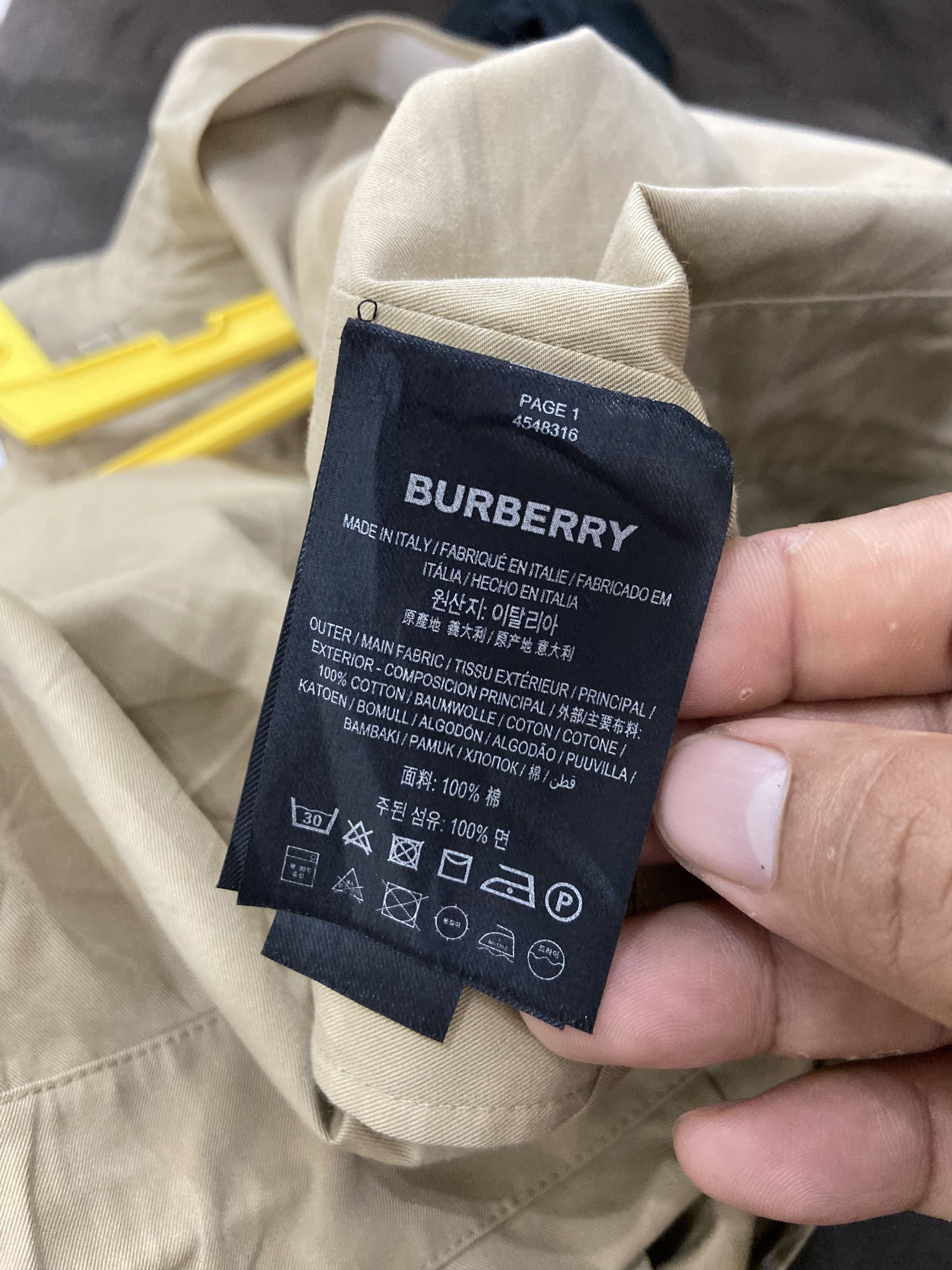 Burberry Prorsum BURBERRY GABARDINE cotton JUMPSUIT kHAKIS Size L / US 10 / IT 46 - 5 Thumbnail