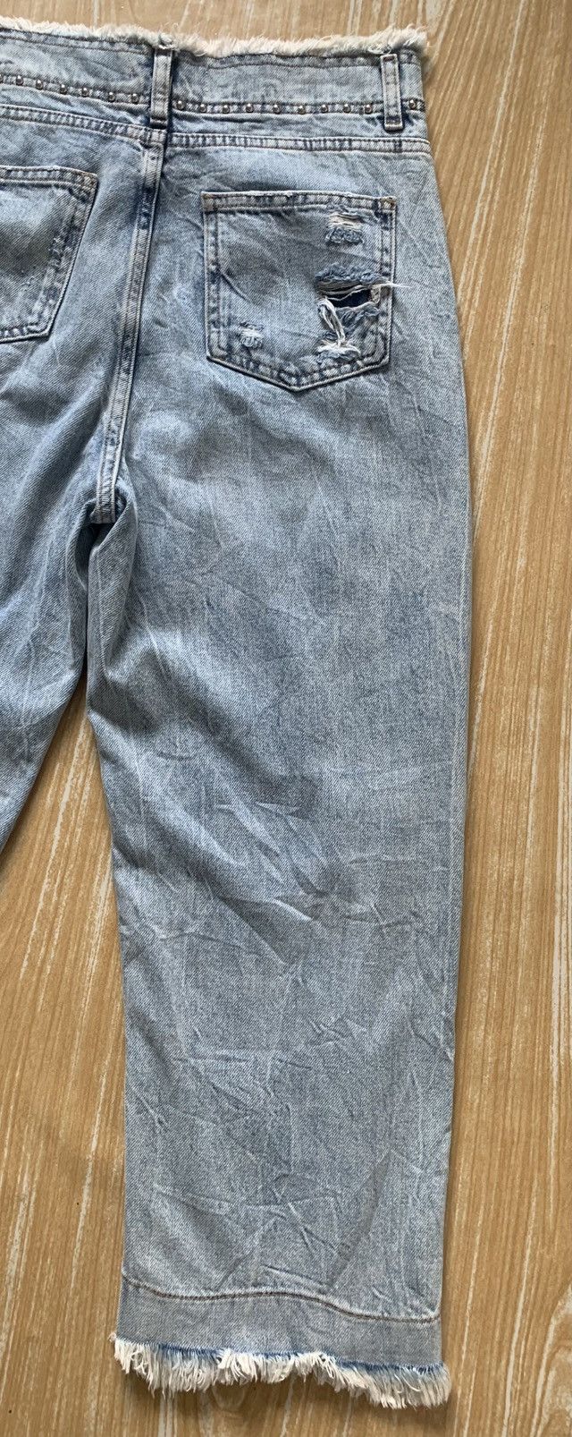 Designer × United Colors Of Benetton Distressed United Colors Of Benetton Stuck Denim Pant Size US 28 / EU 44 - 14 Thumbnail