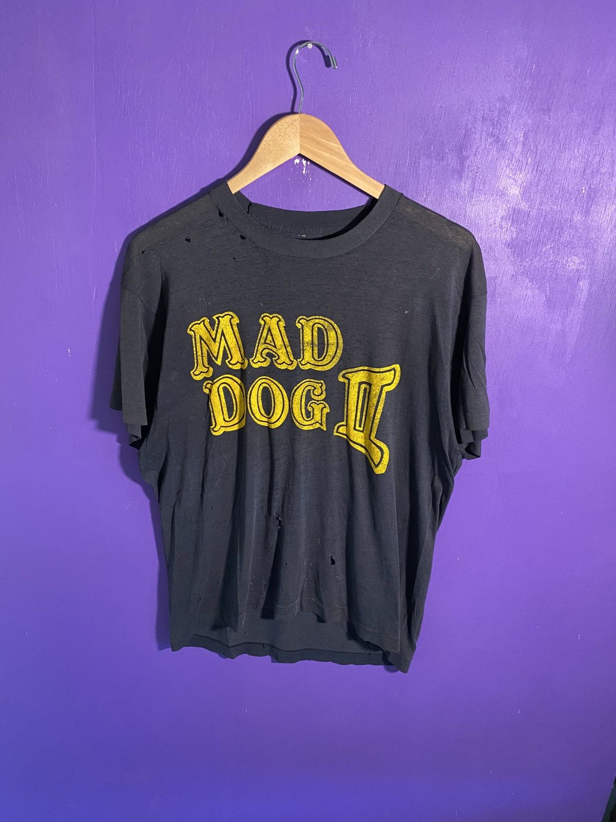 Vintage Vintage 80s Mad Dog 2 video game promo t-shirt Size US M / EU 48-50 / 2 - 1 Thumbnail