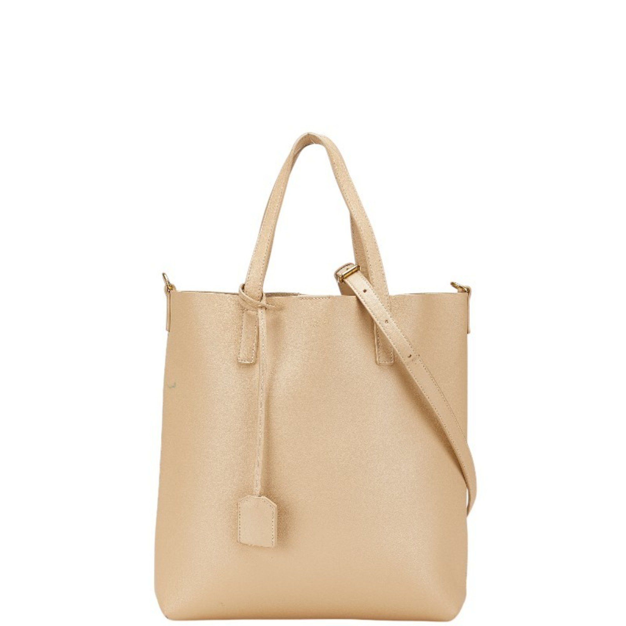 Saint Laurent Paris Saint Laurent Toy Handbag Shoulder Bag Beige Leather Women's Saint Laurent