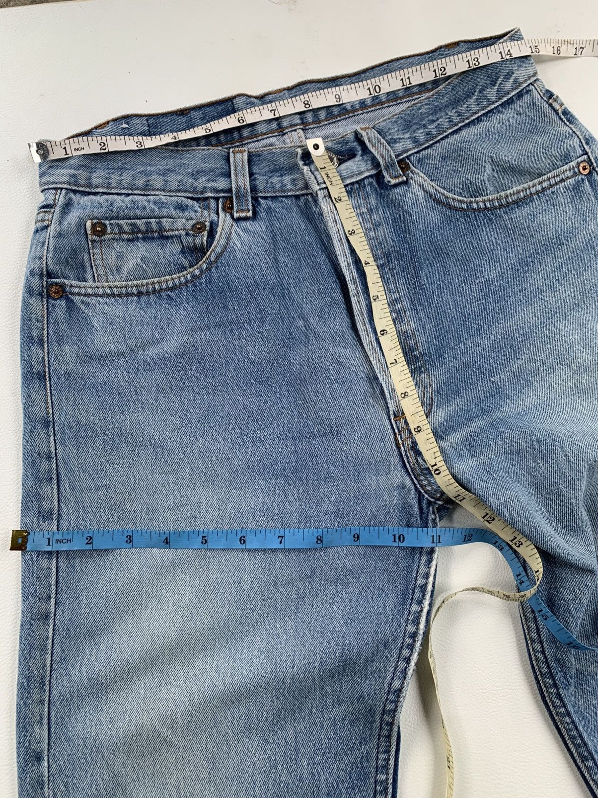 Levi's Vintage Clothing Levi’s 501 Made in USA Vintage Distressed Pants Jeans Size US 32 / EU 48 - 12 Thumbnail