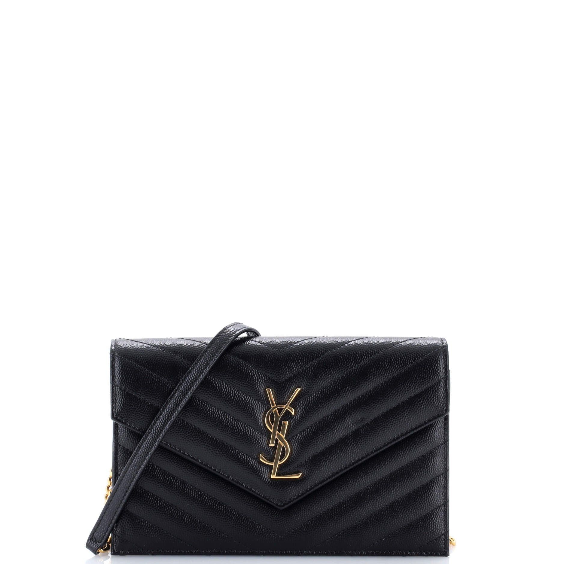 Saint Laurent Paris Classic Monogram Wallet on Chain Size ONE SIZE - 1 Thumbnail