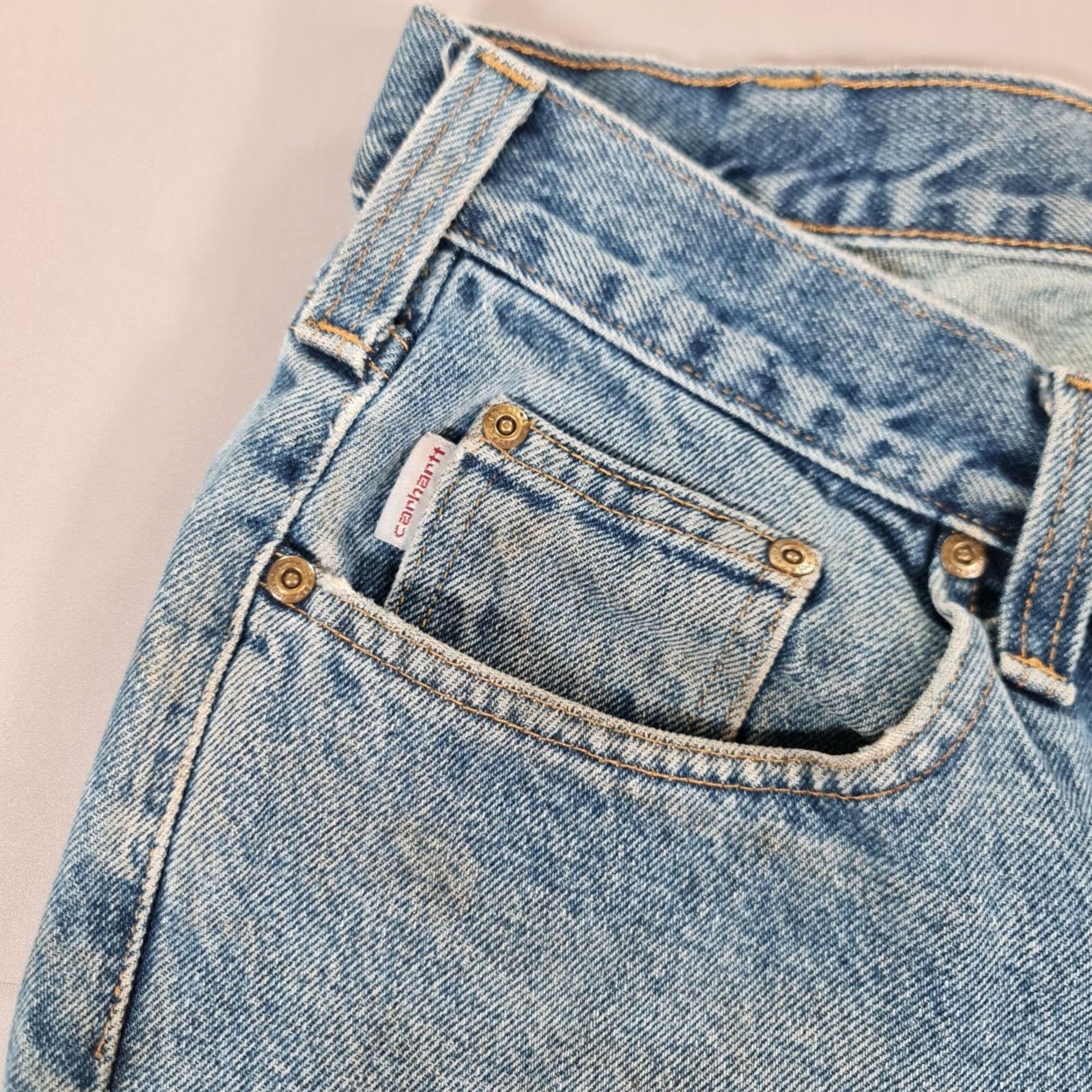 Carhartt Carhartt Mens Jeans Blue W38 L34 Relaxed Straight Denim B480 DVB Jeans Boys? Size US 38 / EU 54 - 5 Thumbnail
