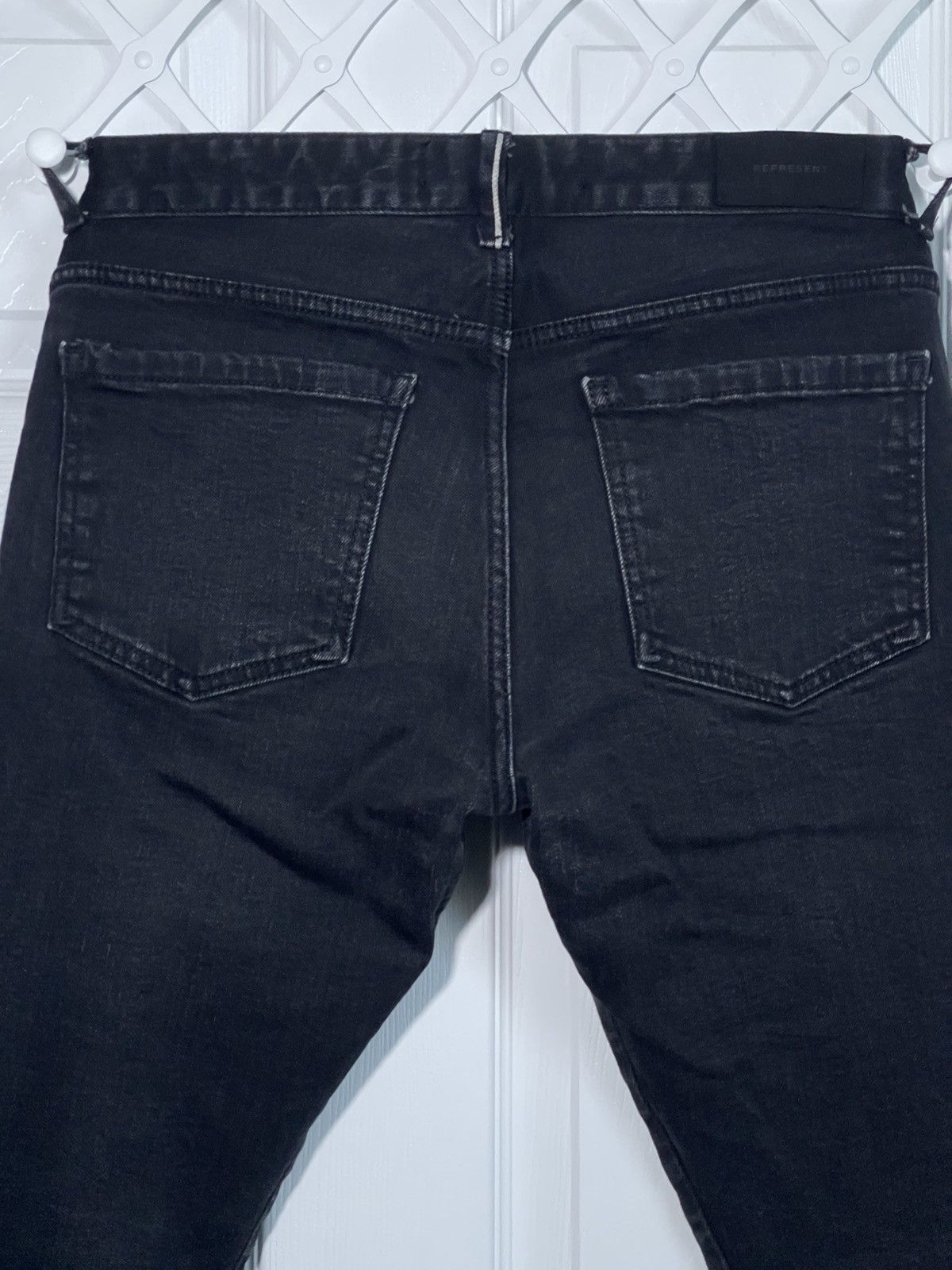 Represent Clo. Represent black denim with ankles zip. Size US 31 - 6 Thumbnail