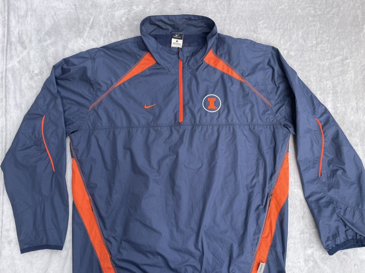 Vintage Nike Fit-Storm University of Illinois Jacket Size US L / EU 52-54 / 3 - 7 Thumbnail