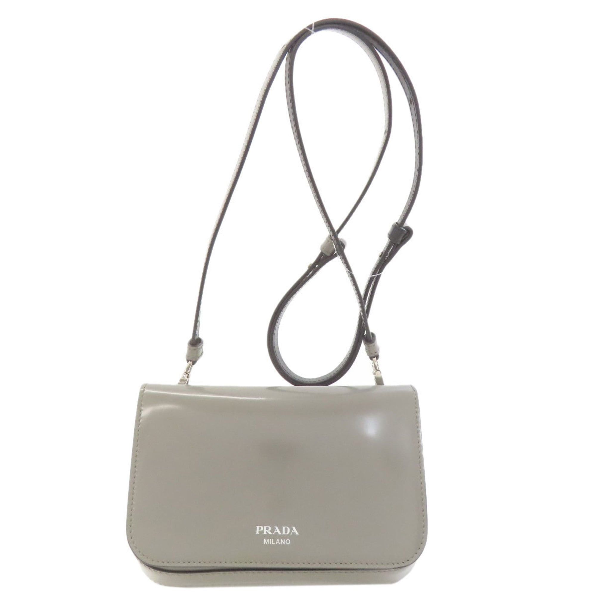 Prada Prada logo brushed leather shoulder bag for women Size ONE SIZE - 1 Thumbnail
