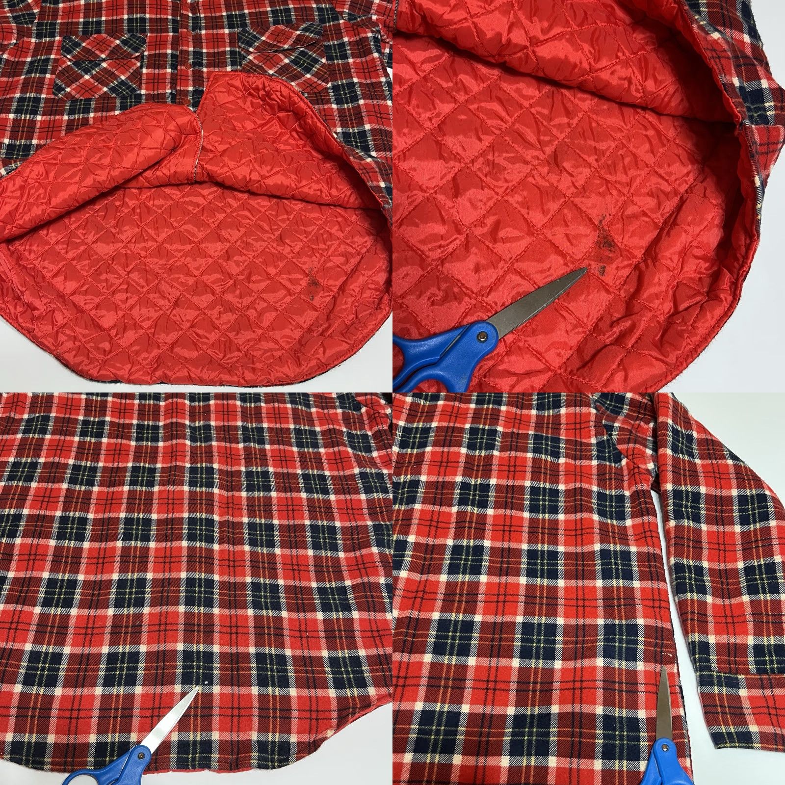 Vintage VINTAGE Sports Afield Quilted Flannel Plaid Shirt Jacket Men XXL Red Lined Size US XXL / EU 58 / 5 - 8 Thumbnail