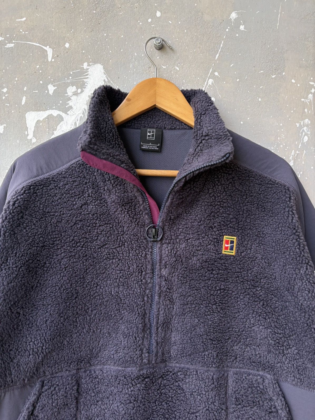 Nike Nike Court 1/2 Deep Pile Fleece Jacket Size US L / EU 52-54 / 3 - 5 Thumbnail