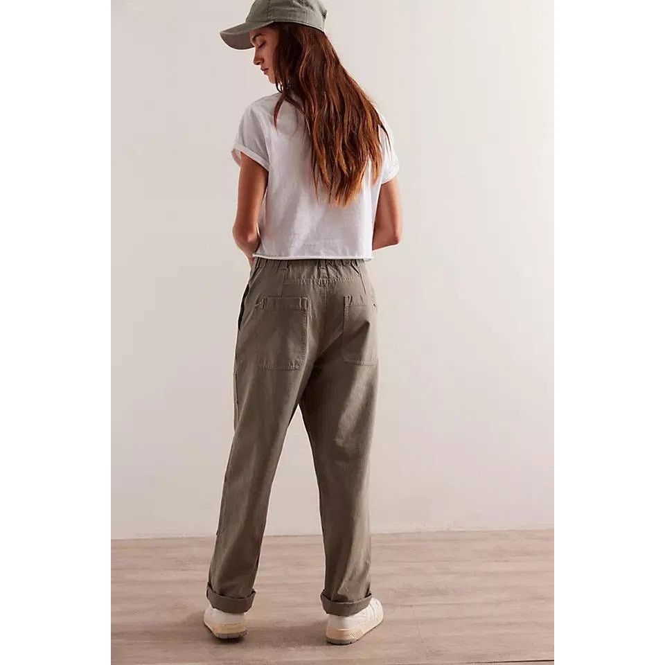 Free People NWT We The Free Hayden Carpenter Pull-On Trousers $148 LARGE Size 36" / US 14 / IT 50 - 4 Thumbnail