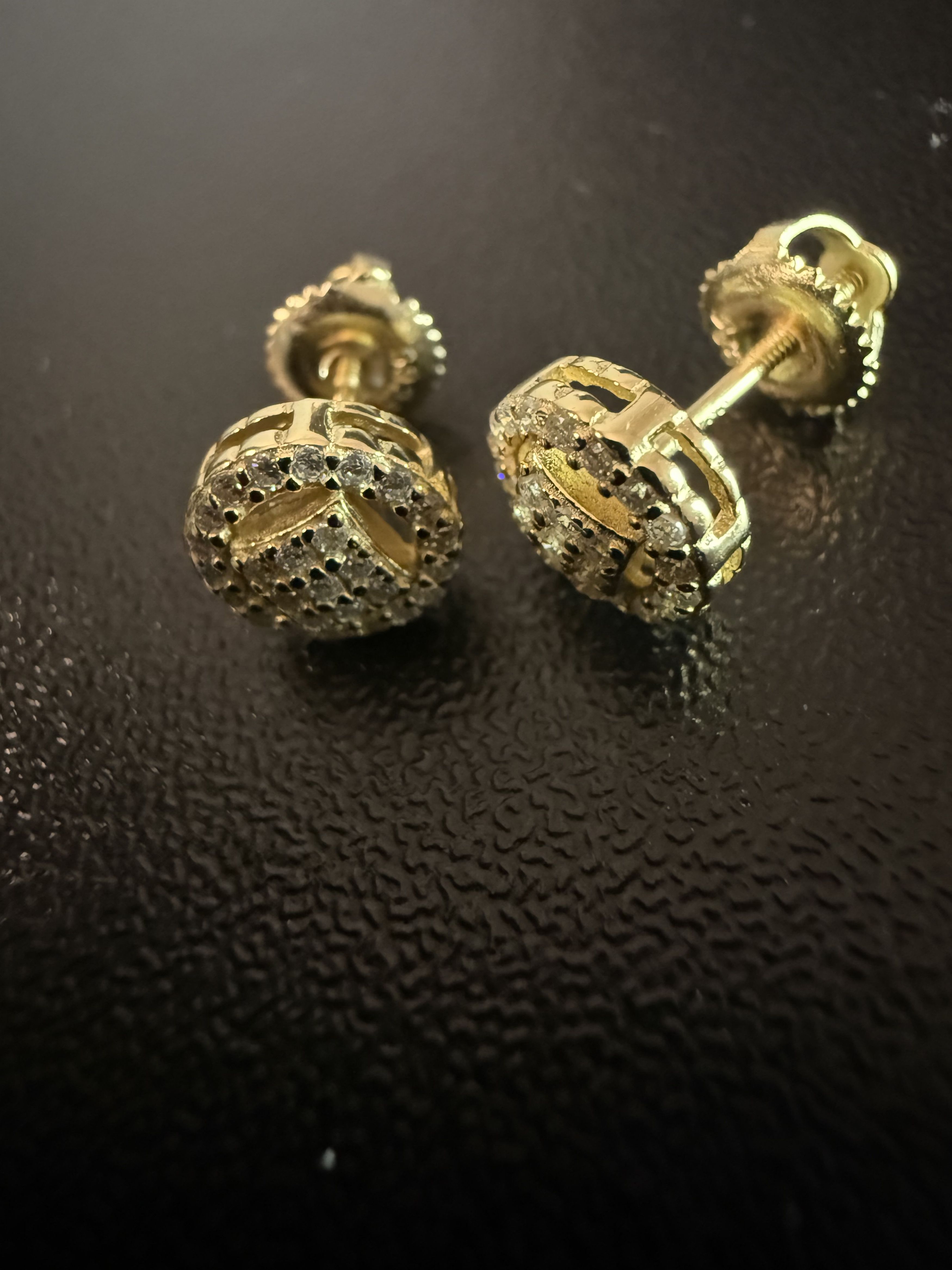 Other Square Cluster Center Moissanite Gold Plated 925s earrings Size ONE SIZE - 7 Thumbnail