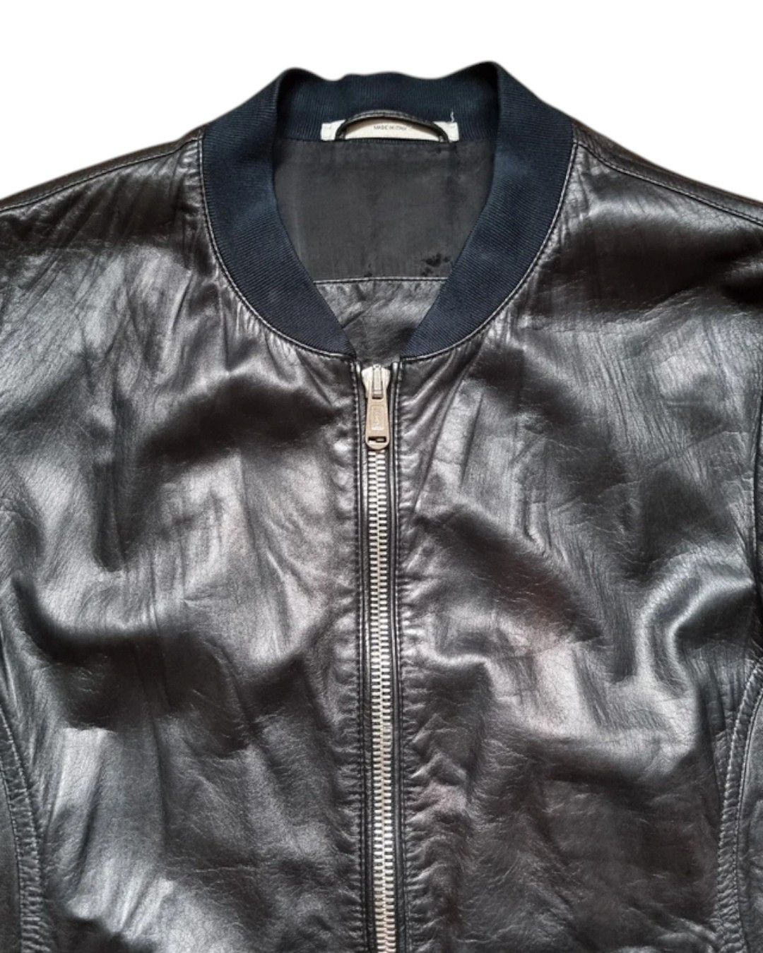Yves Saint Laurent 3 ZIP LEATHER BOMBER JACKET Size US M / EU 48-50 / 2 - 3 Thumbnail