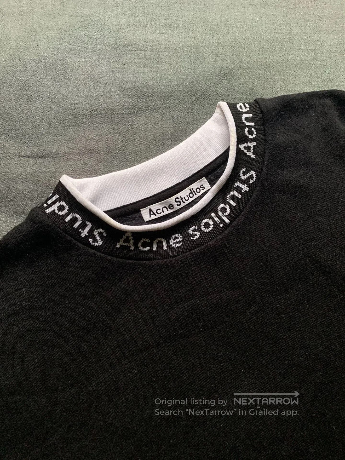 Acne Studios Acne Studios Collar Logo Sweatshirt. Size XS / US 0-2 / IT 36-38 - 3 Thumbnail