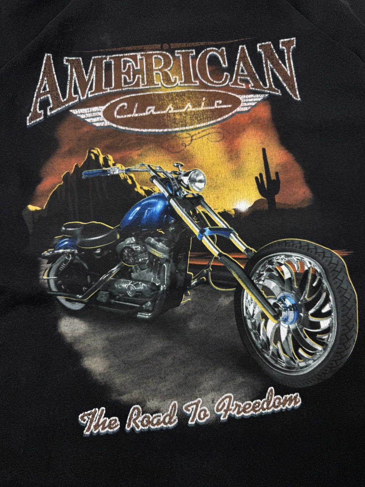 Vintage Vintage 90s American classic chopper graphic tee harley usa Size US L / EU 52-54 / 3 - 5 Thumbnail