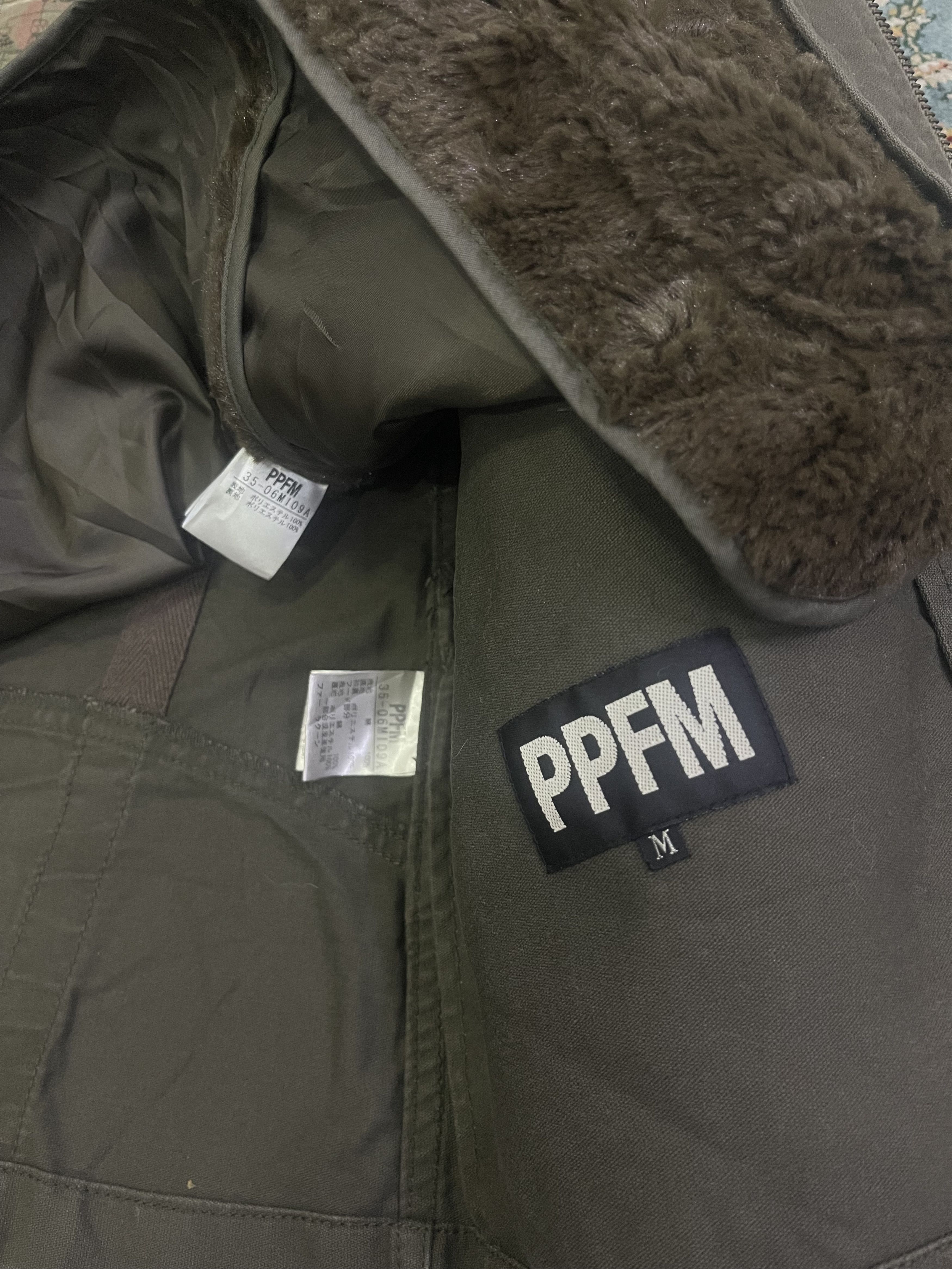 PPFM PPFM Fur Hood Military Parka Jacket Olive Green Size M Coat Size US M / EU 48-50 / 2 - 7 Thumbnail