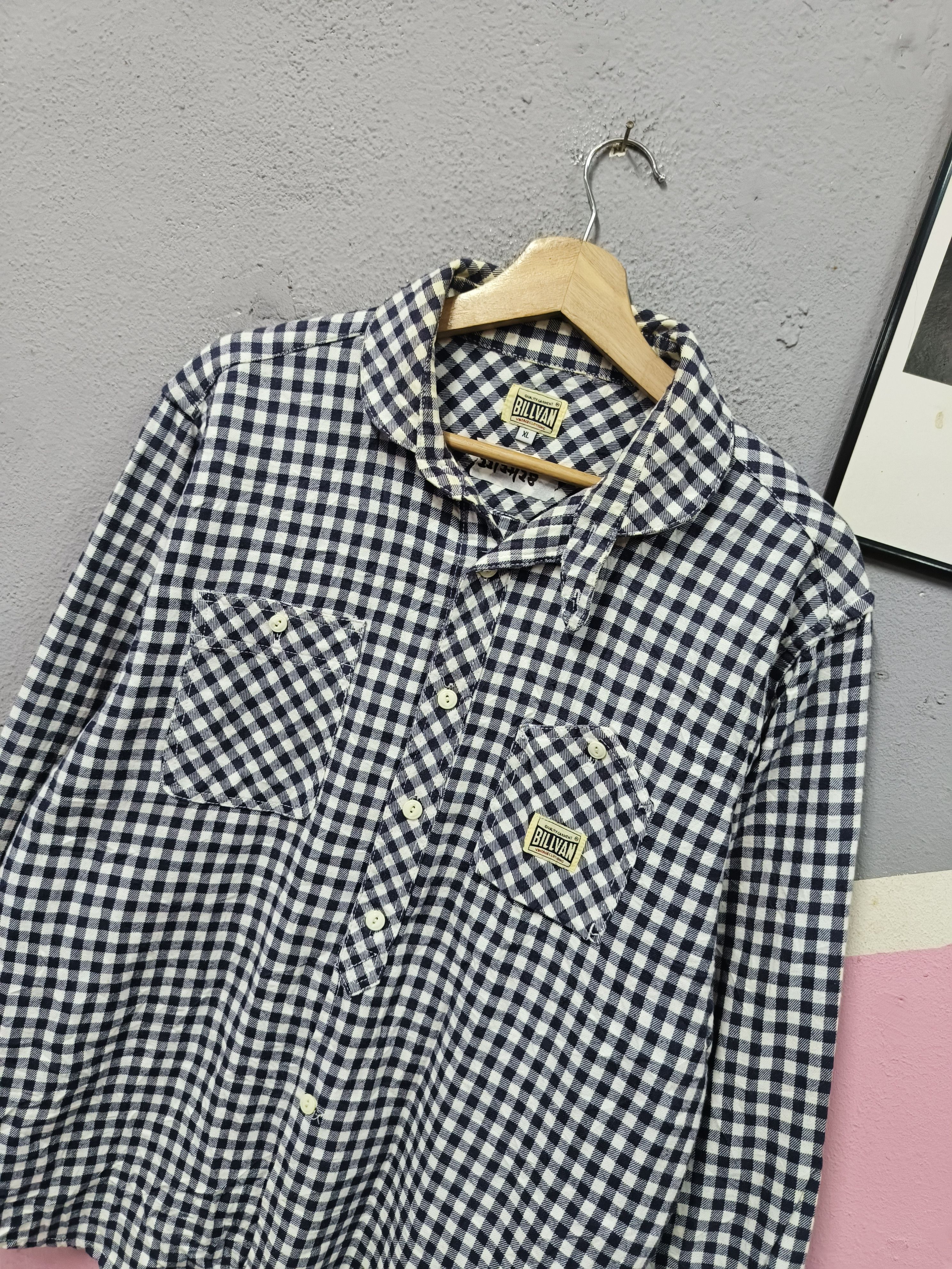 Japanese Brand Billvan rubbber soul plaid shirt button up Size US M / EU 48-50 / 2 - 2 Thumbnail