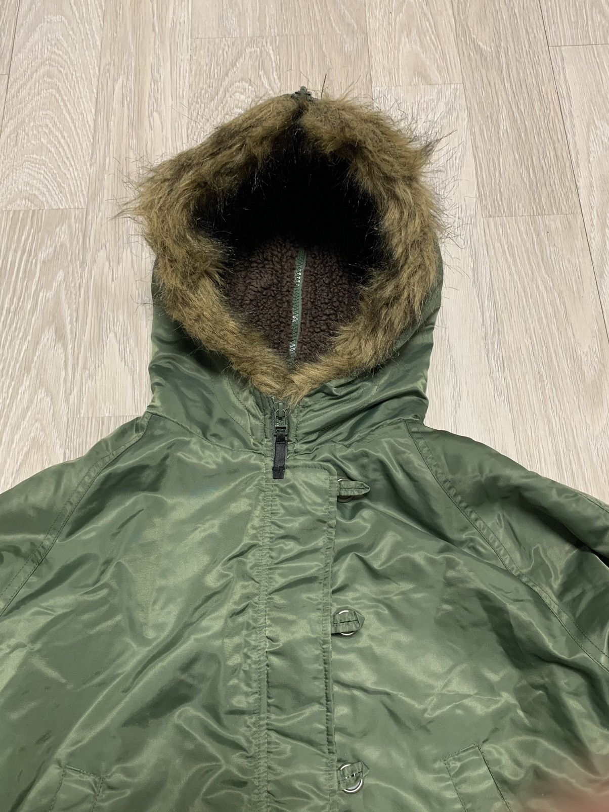 If Six Was Nine × Le Grande Bleu (L.G.B.) × Vintage Vintage faux fur bomber jacket n2b, avantgarde, y2k style Size M / US 6-8 / IT 42-44 - 4 Thumbnail