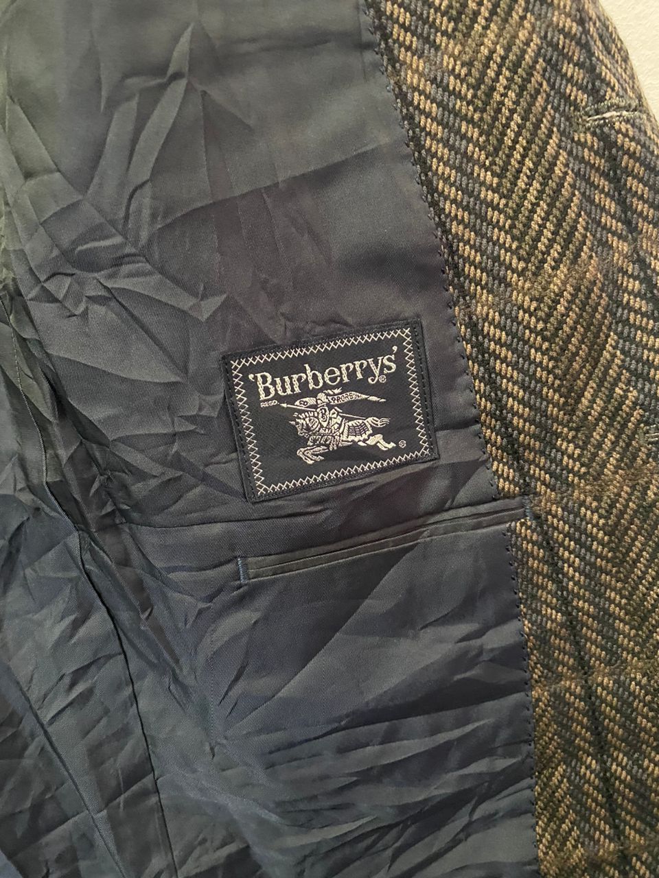 Burberry Prorsum × Vintage Vintage Burberry Prorsum Checkered Coat Blazer Jacket Size 38R - 5 Thumbnail