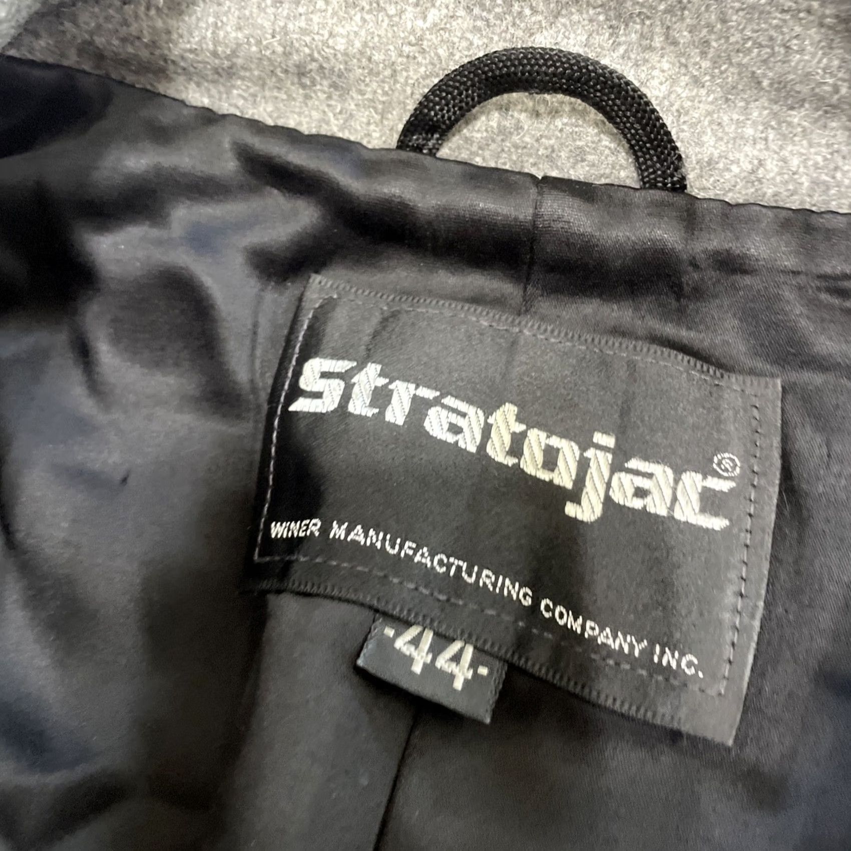 Doublet VINTAGE Stratojac Jacket Coat Gray 44 Double Breasted Wool Overcoat Heavyweight Mens 44R Epaulets Peak Lapel Vintage Overcoat Size US S / EU 44-46 / 1 - 7 Thumbnail