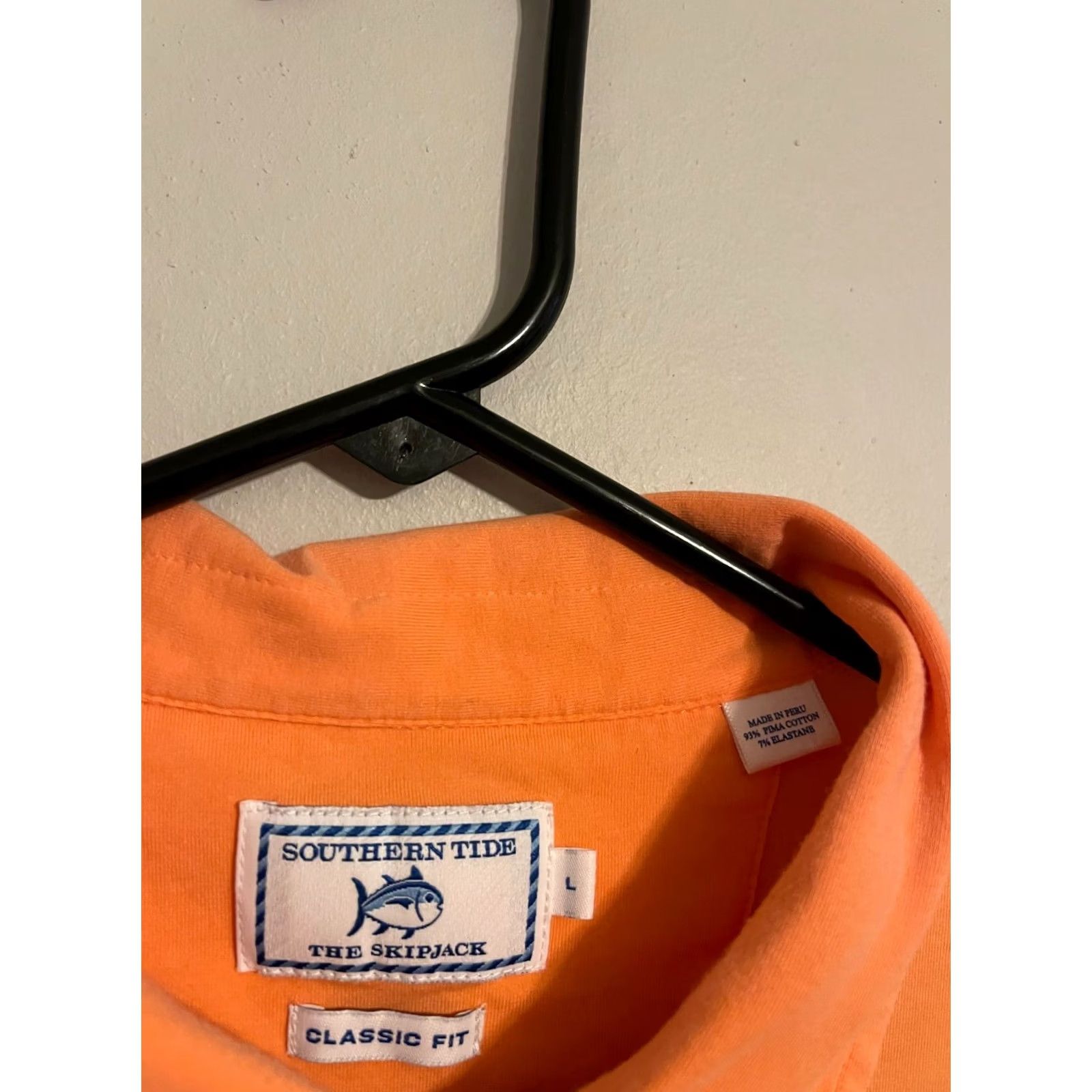 Southern Tide Southern Tide The Skip Jack Classic Fit Pastel Orange S/S Polo Shirt Mens L Orange Polo Shirt Mens L Size US L / EU 52-54 / 3 - 3 Thumbnail