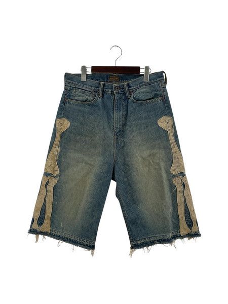 KAPITAL Denim Bone Shorts リアル - パンツ