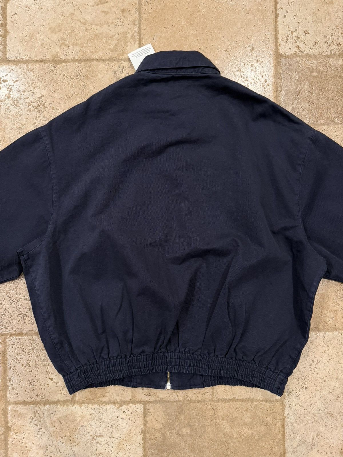 Miu Miu Miu Miu Garment Dyed Navy Workers Bomber Jacket Size US XL / EU 56 / 4 - 15 Thumbnail