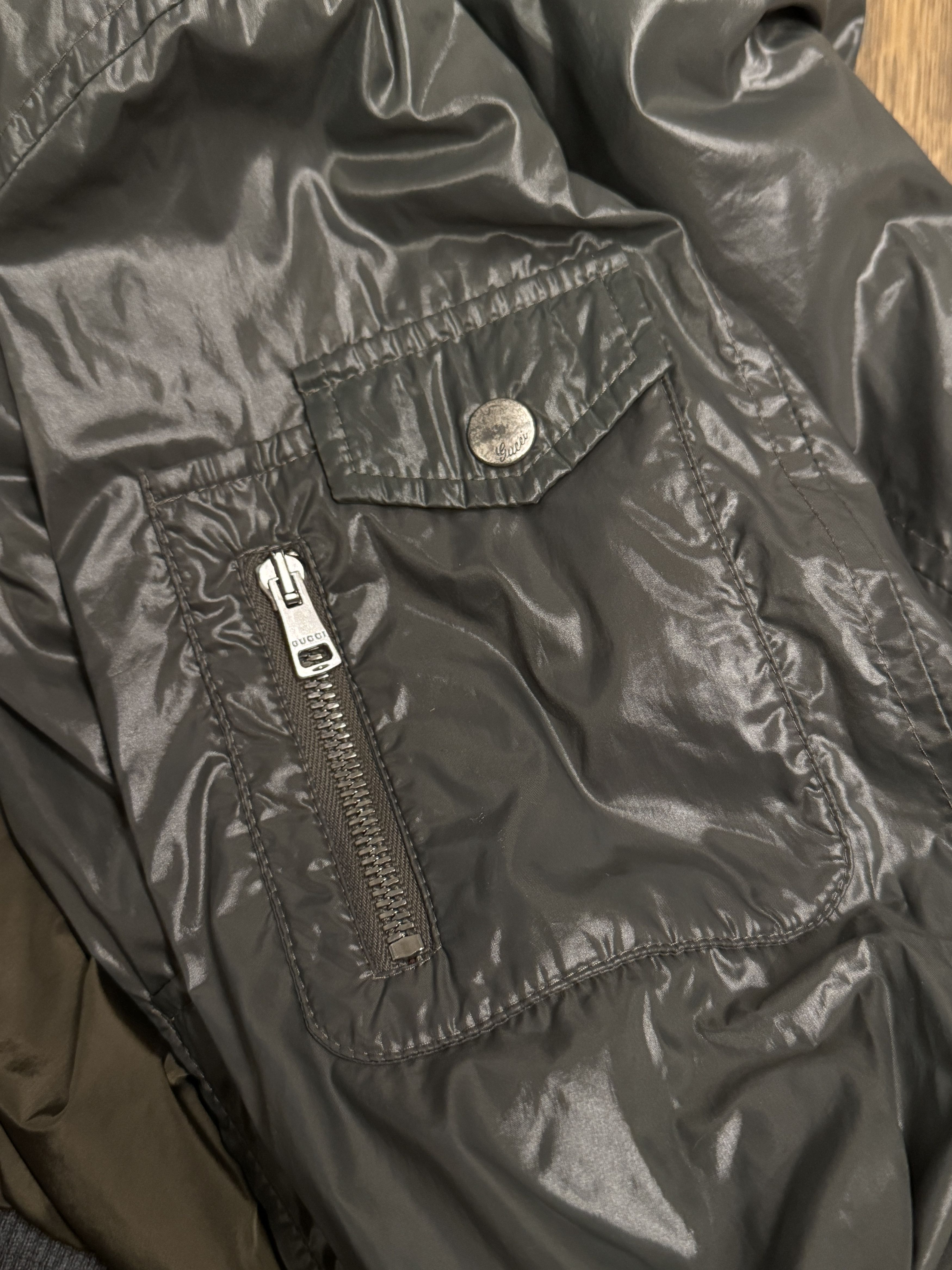 Gucci Gucci metallic khaki bomber jacket Size US L / EU 52-54 / 3 - 3 Thumbnail