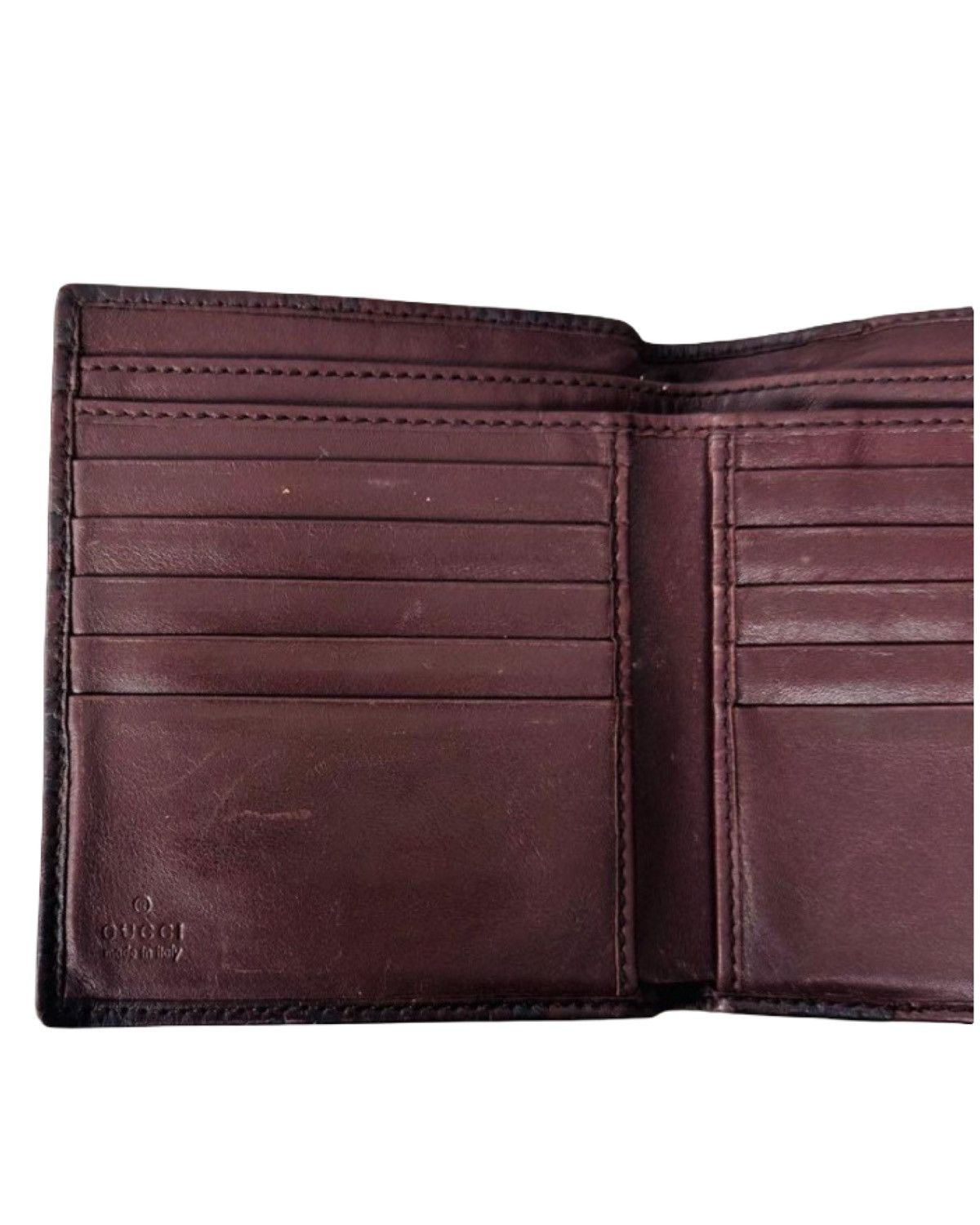 Gucci 🇮🇹MADE IN ITALY🇮🇹 GUCCI Leather Wallet Size ONE SIZE - 6 Thumbnail