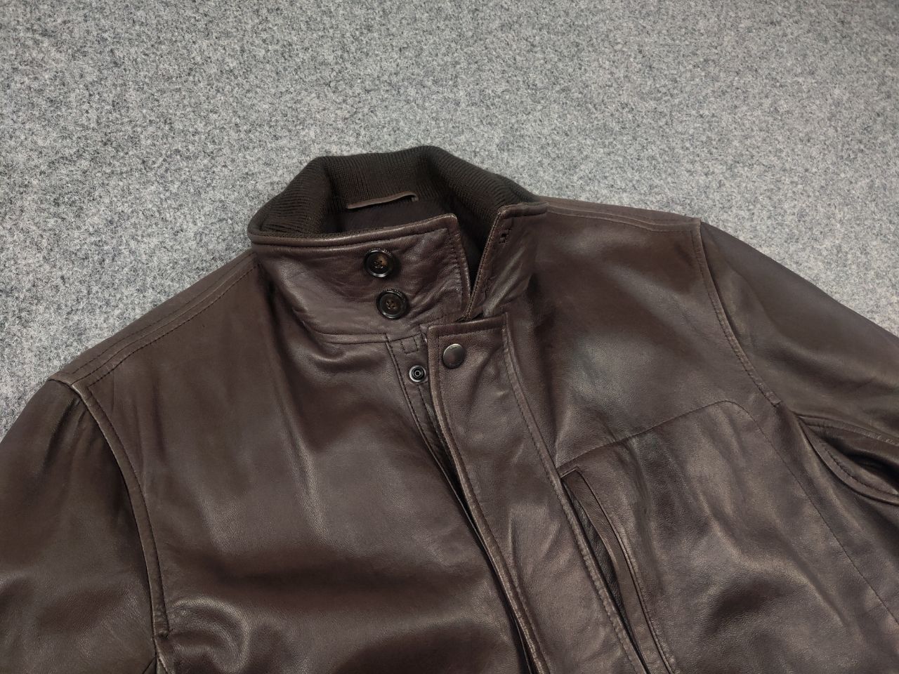 Hugo Boss Hugo Boss Italian lamb nappa Leather Brown Classic Jacket Size US M / EU 48-50 / 2 - 6 Thumbnail
