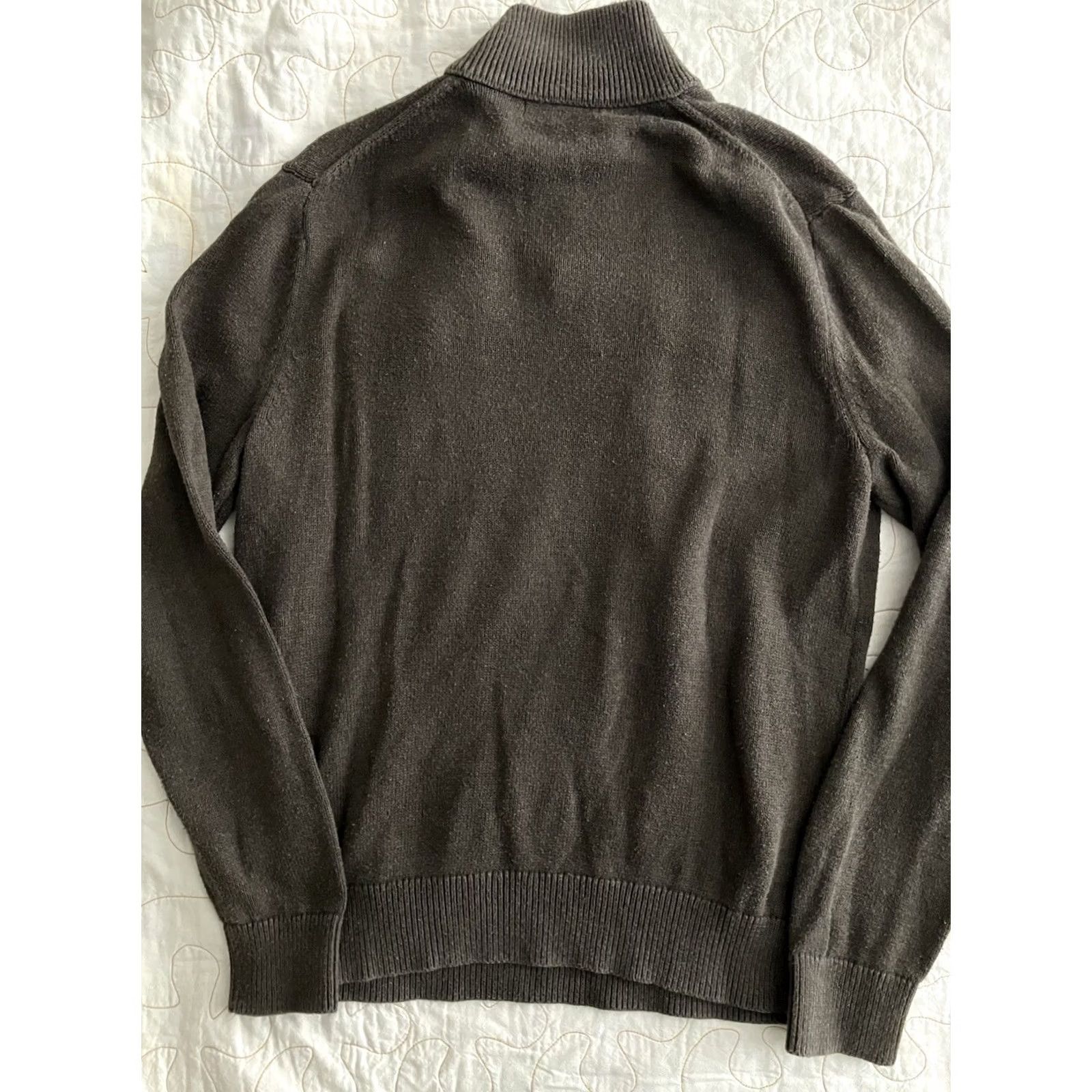 Banana Republic Banana Republic Sweater Mens M Brown Mock Neck Button Henley Pockets Knit Cotton All Seasons Size US M / EU 48-50 / 2 - 6 Thumbnail