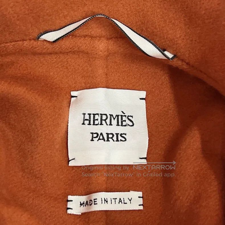 Hermes Hermes Orange Mid-Length Cashmere Overcoat Jacket Size XS / US 0-2 / IT 36-38 - 7 Thumbnail