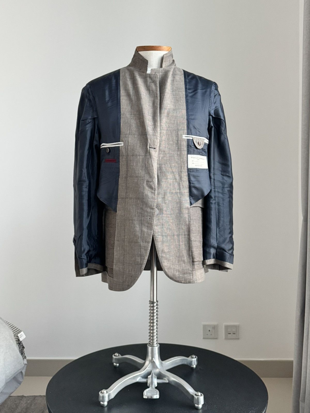 Brunello Cucinelli DEAL! Brunello Cucinelli Taupe / Textured Blazer Size 42R - 7 Thumbnail